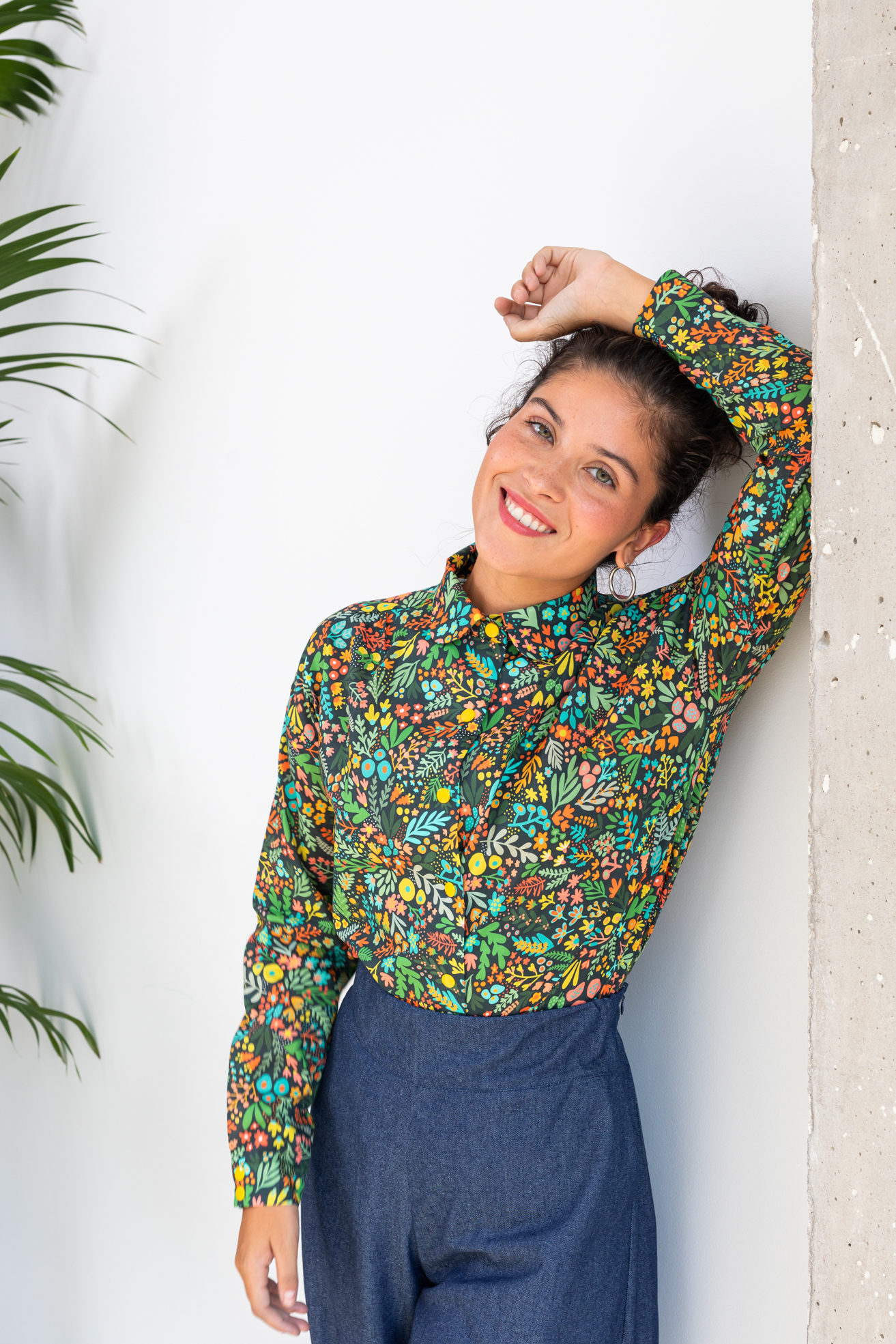 Camisa Flower Tapestry
