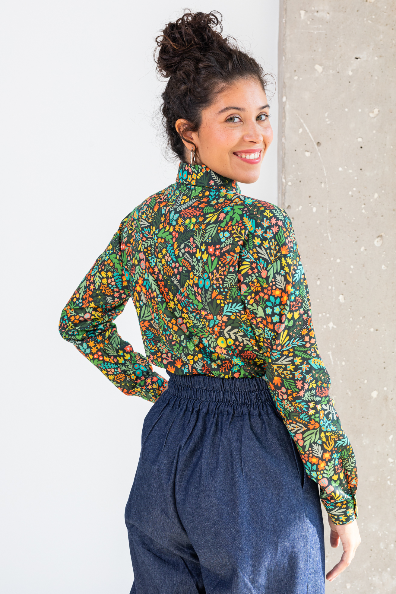 Camisa Flower Tapestry