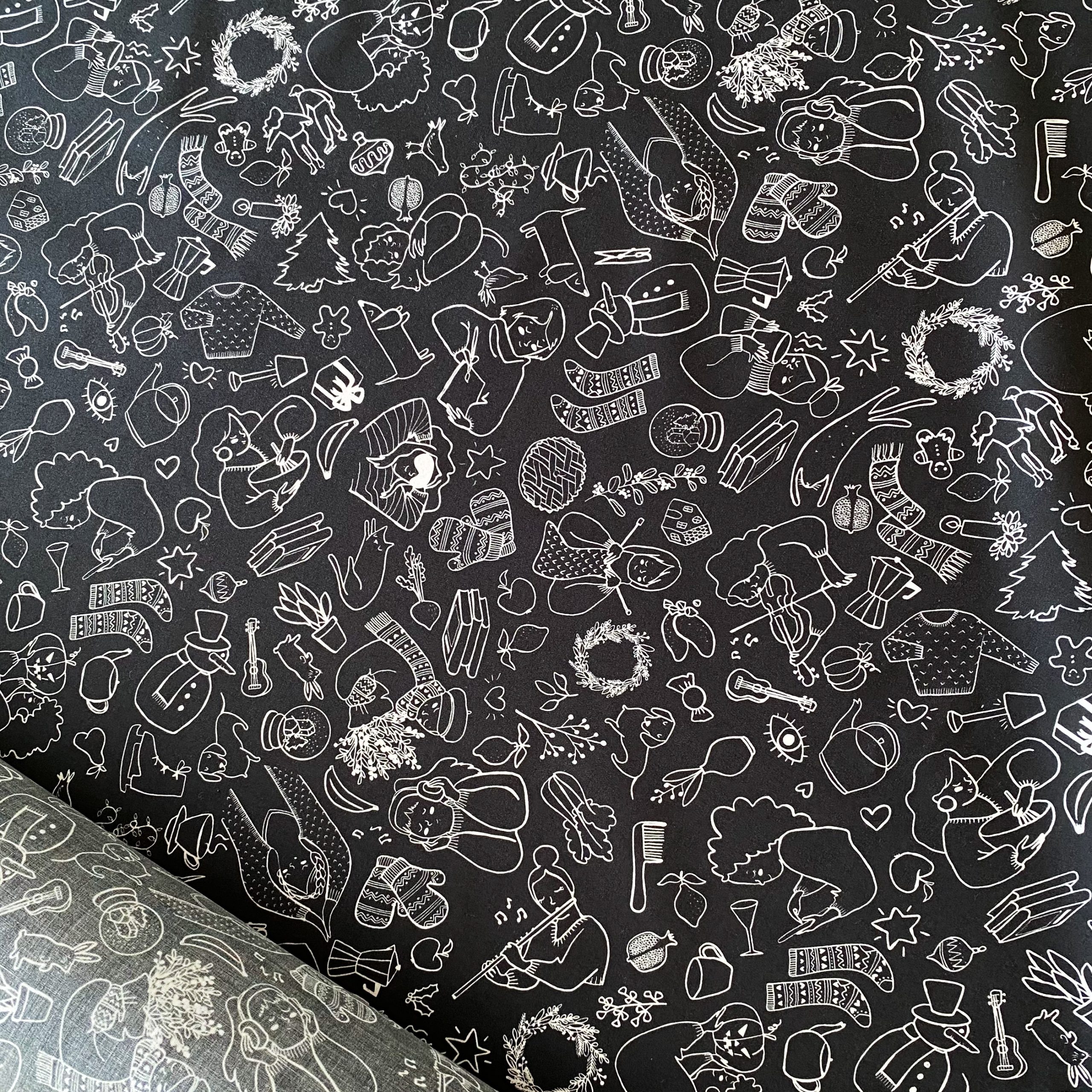 Tela de Voile 100% Algodón Orgánico Winter Things