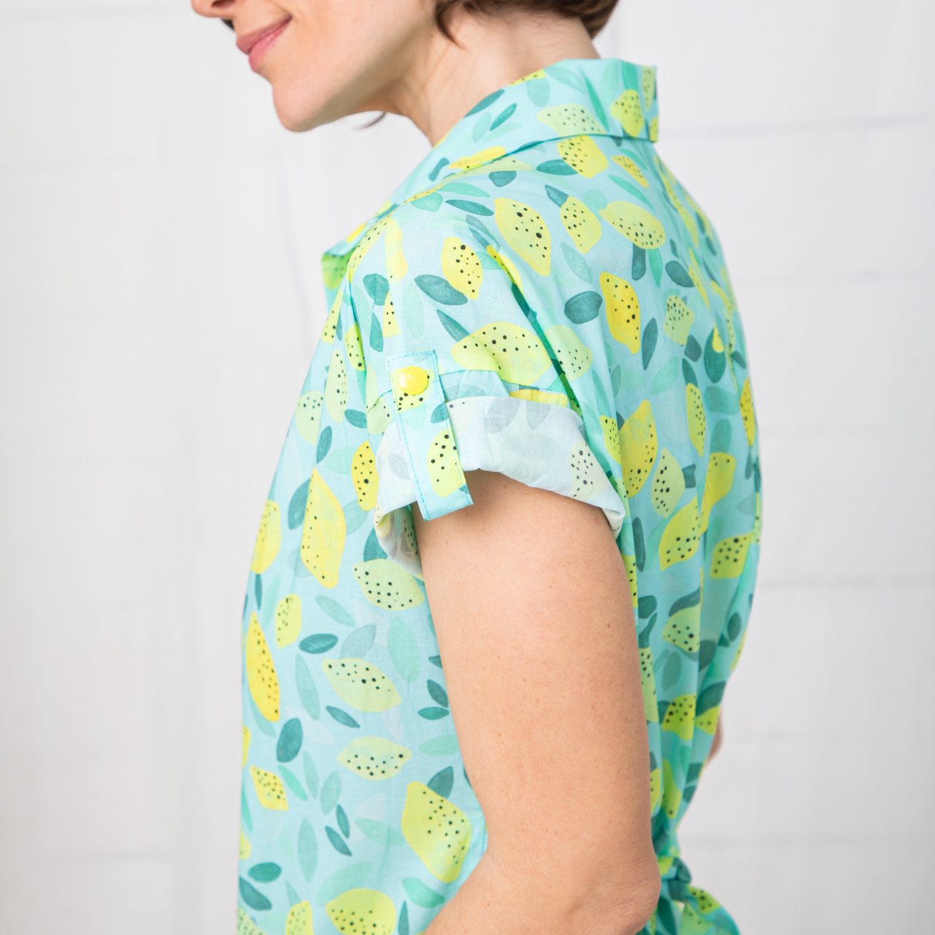 Tela de Voile 100% Algodón Orgánico Soft Lemons