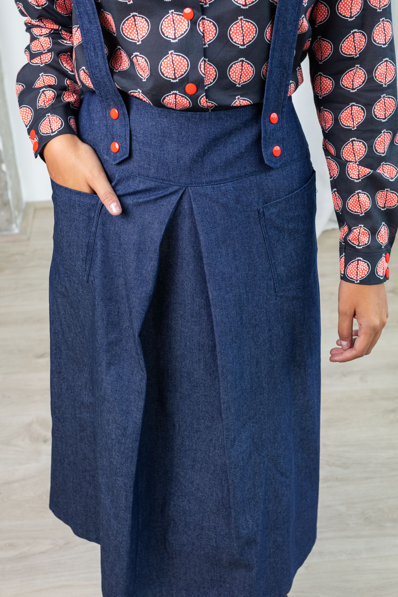 Falda Tirantes Denim