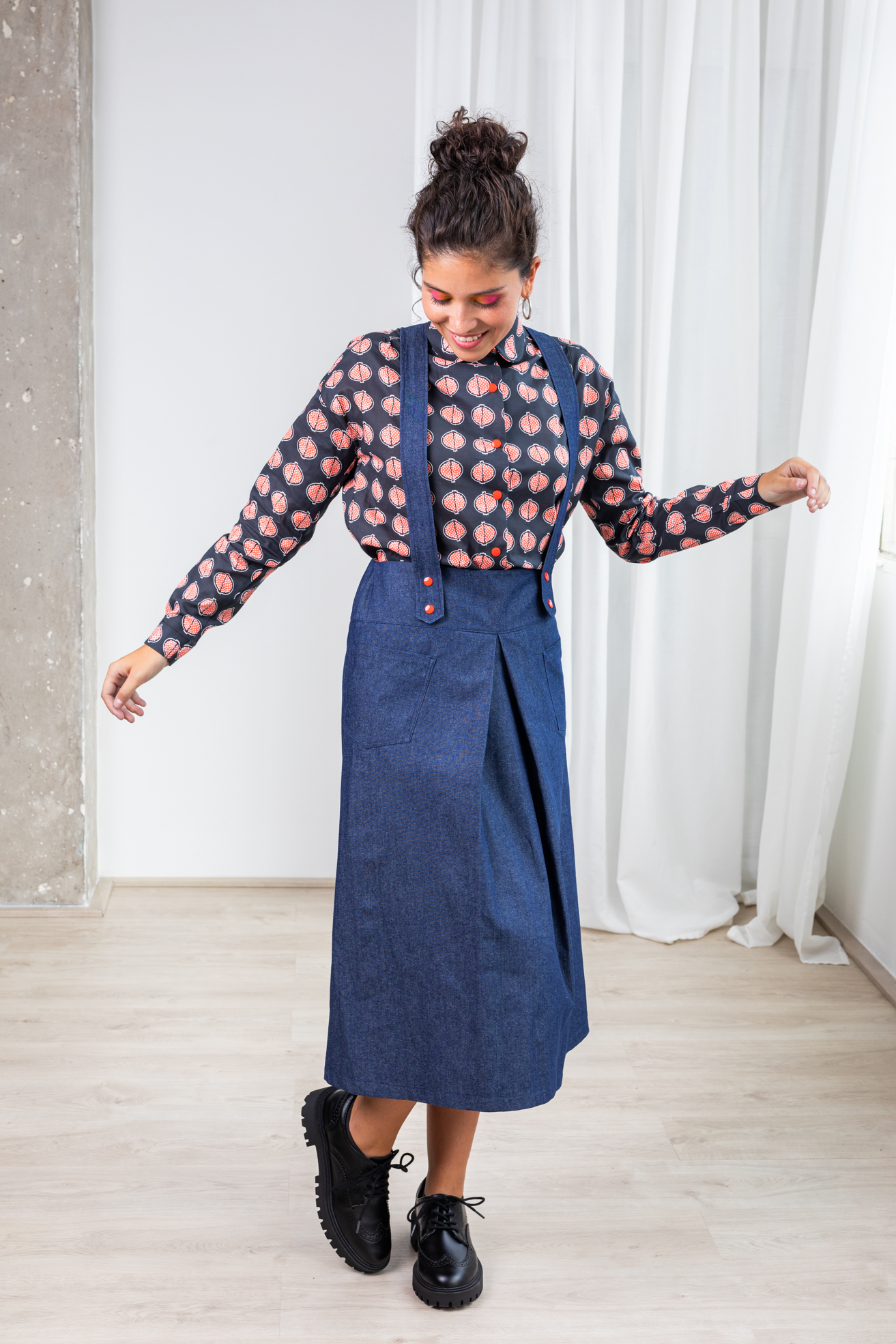 Falda Tirantes Denim