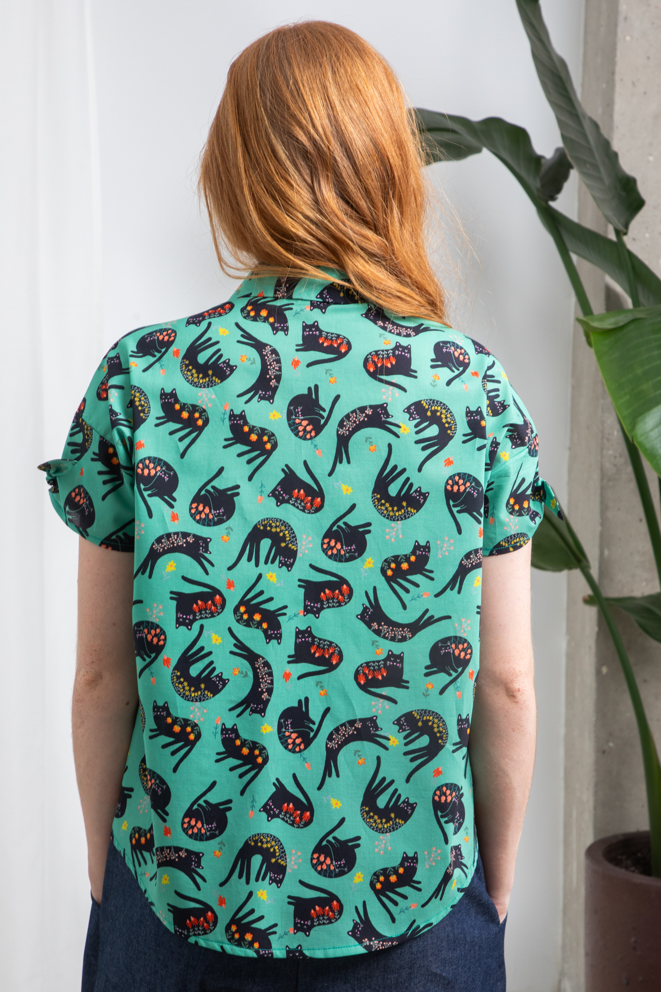 Camisa Cat&Flowers