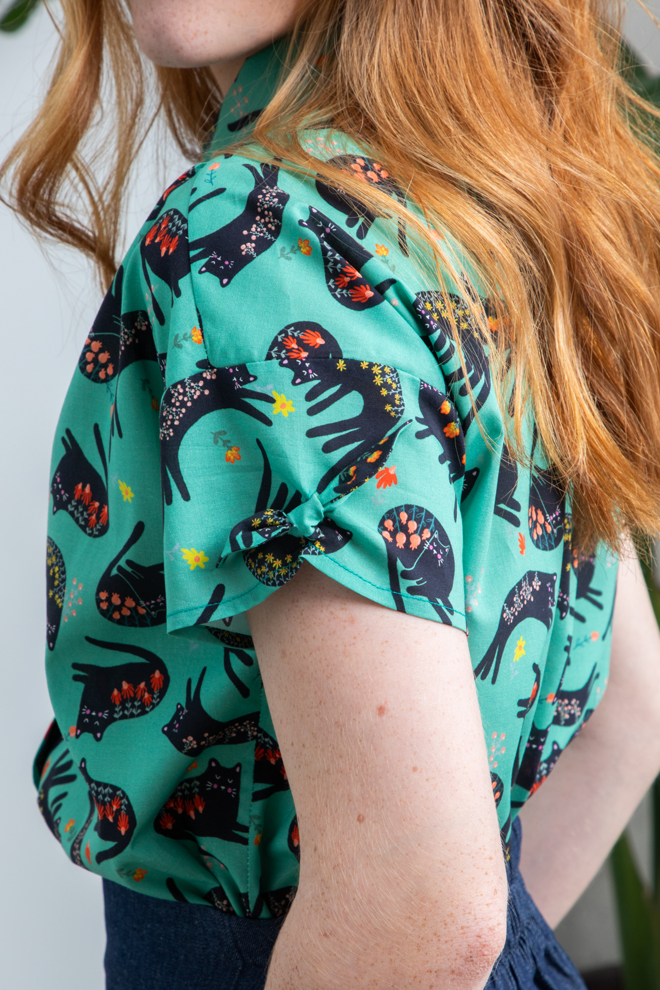 Camisa Cat&Flowers