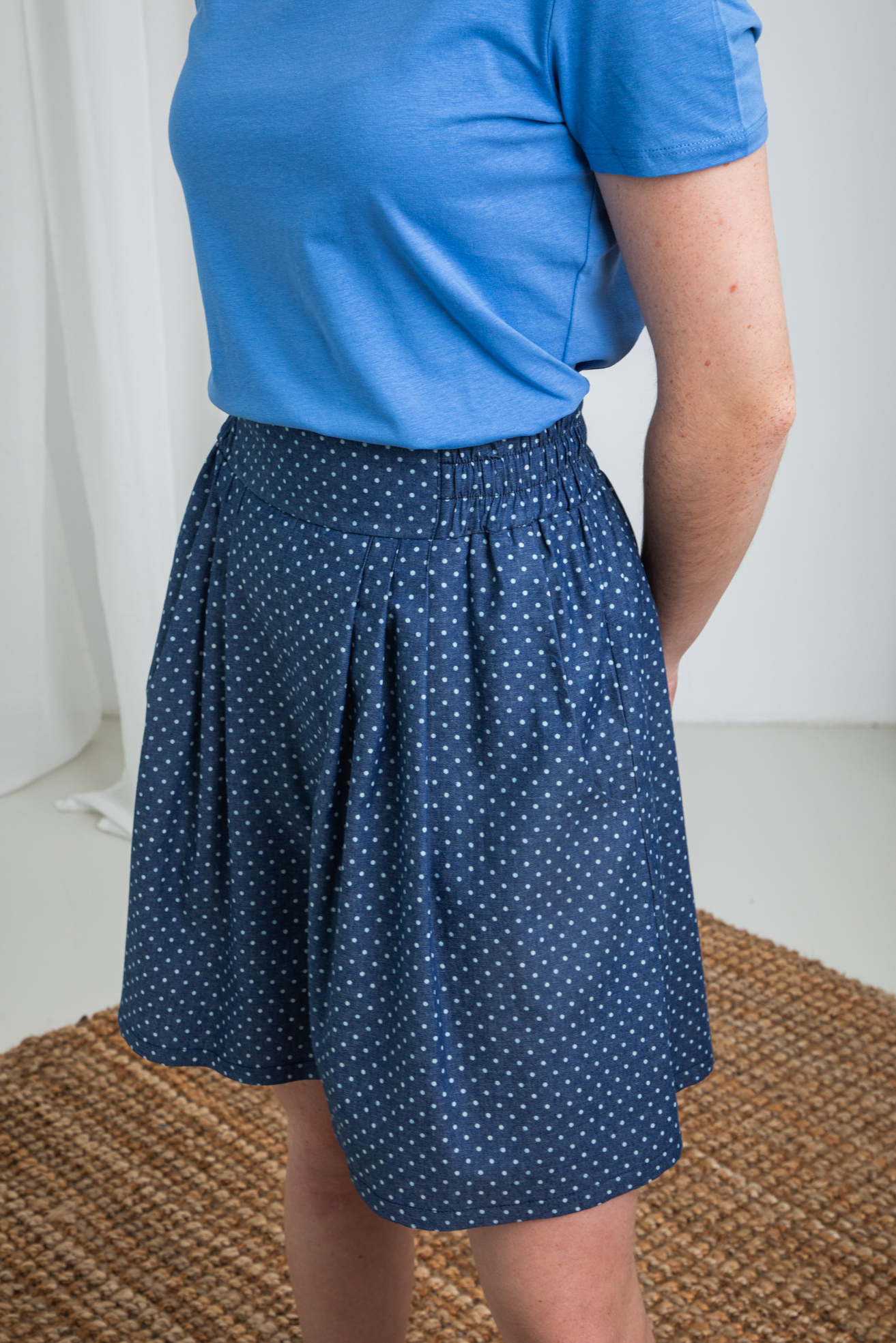 Short Denim Lunares