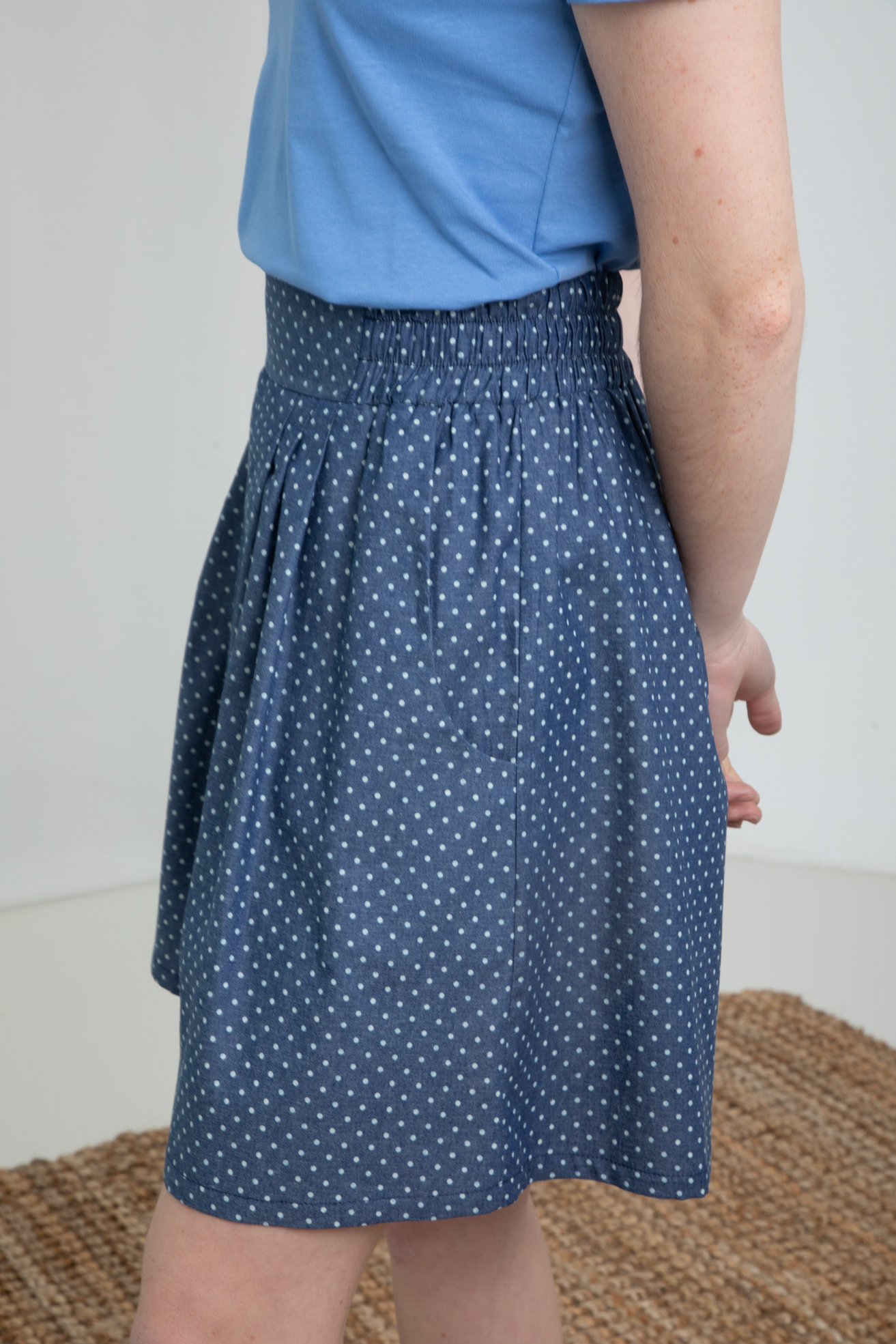 Short Denim Lunares