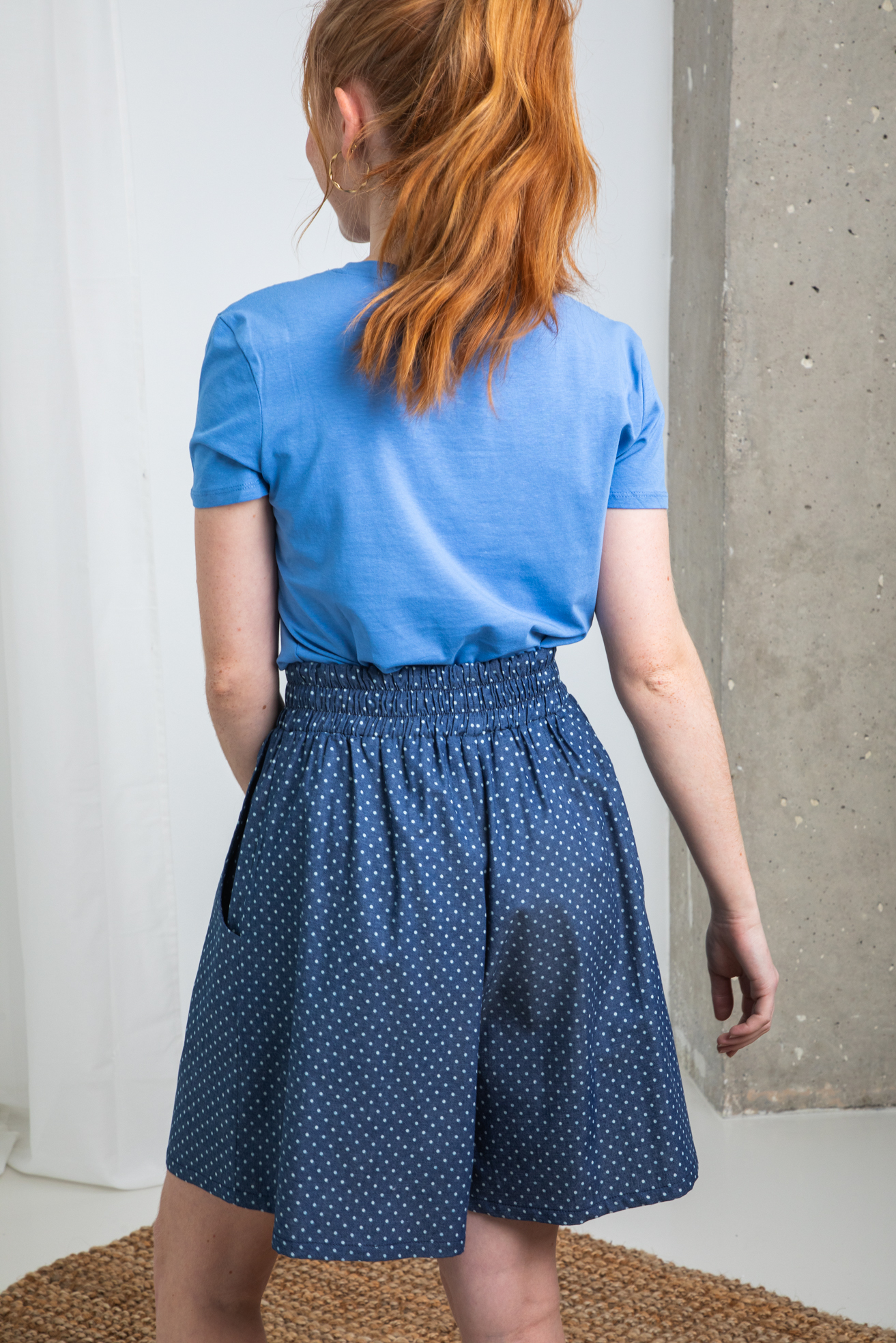 Short Denim Lunares
