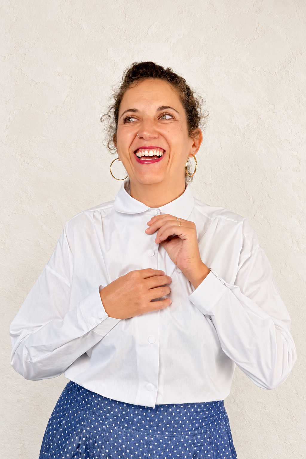 Camisa Cuello Bebé Blanco