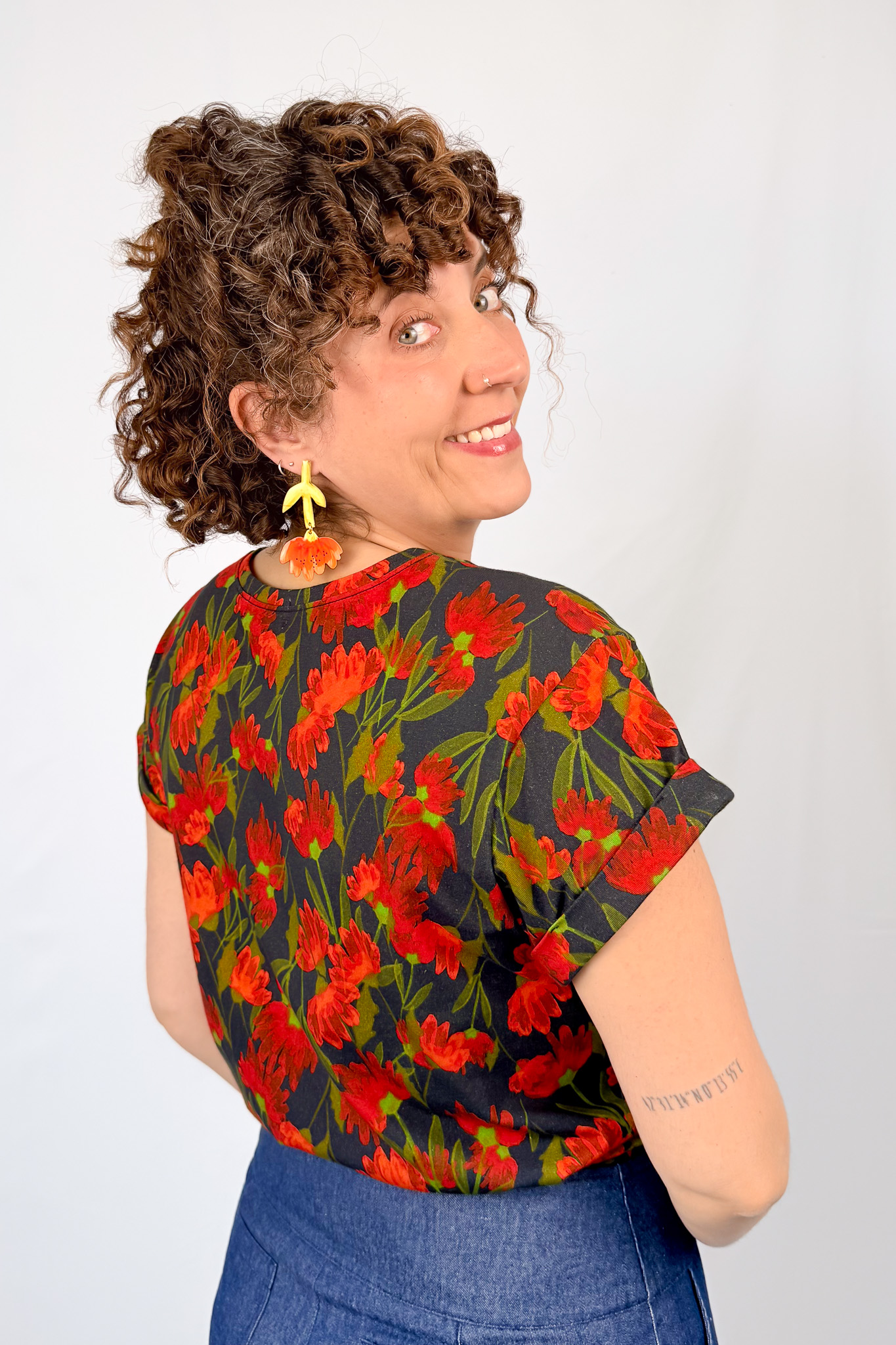 Top M/Corta Poppies