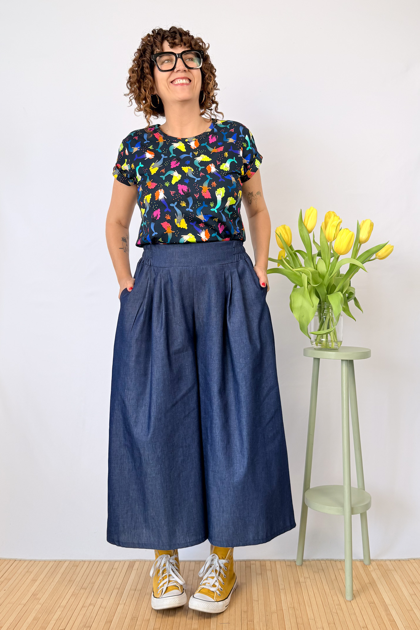 Pantalón Pinzas Denim