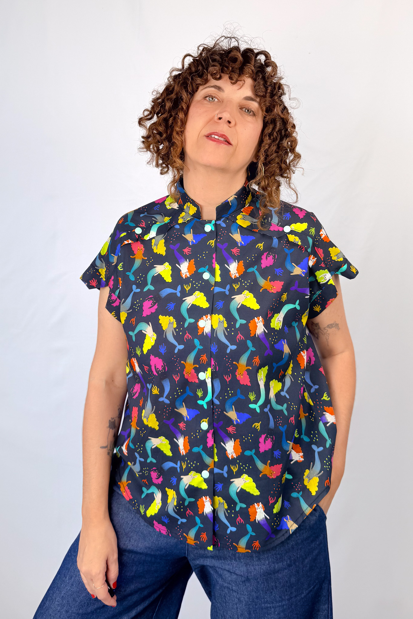 Camisa Mermaid Cats