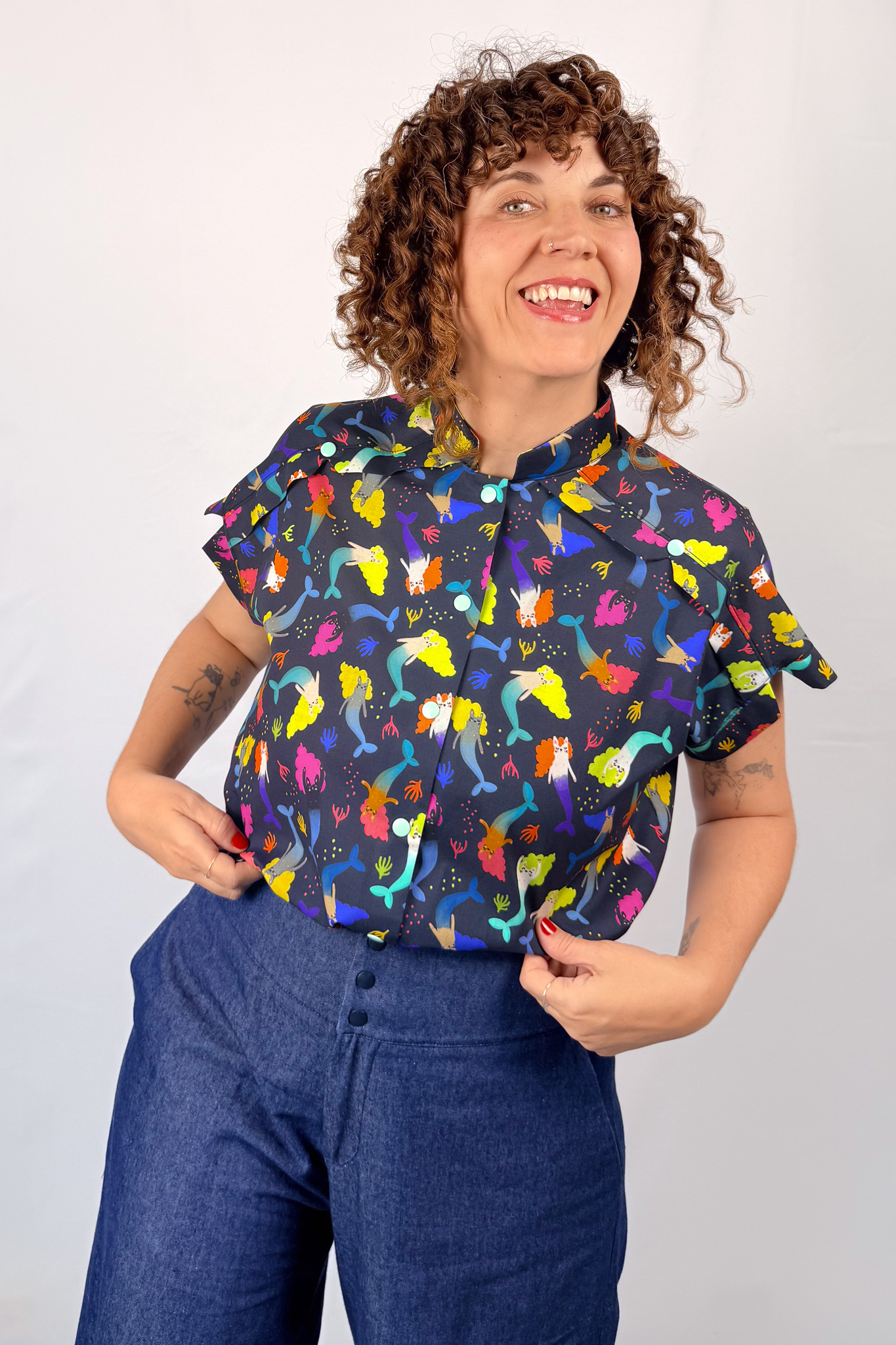 Camisa Mermaid Cats