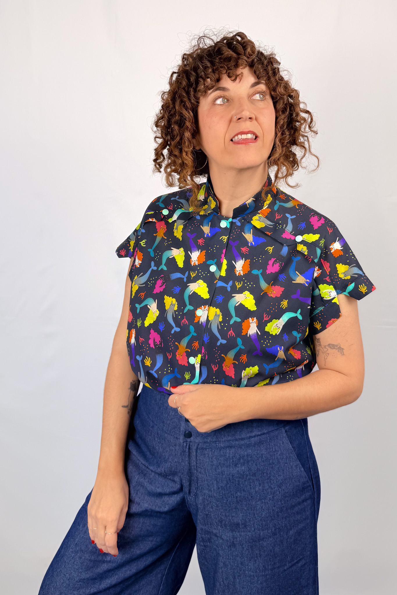 Camisa Mermaid Cats
