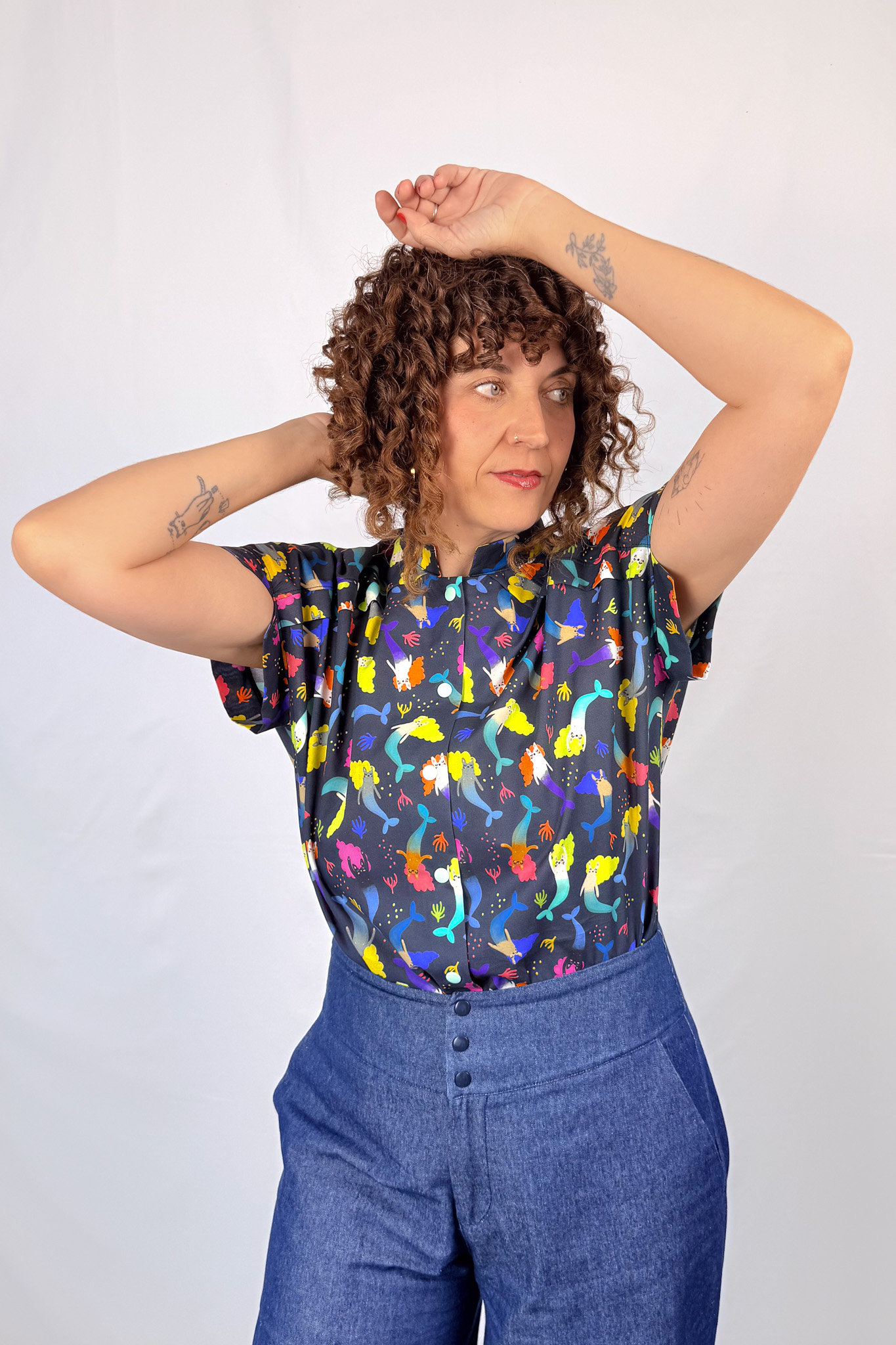 Camisa Mermaid Cats
