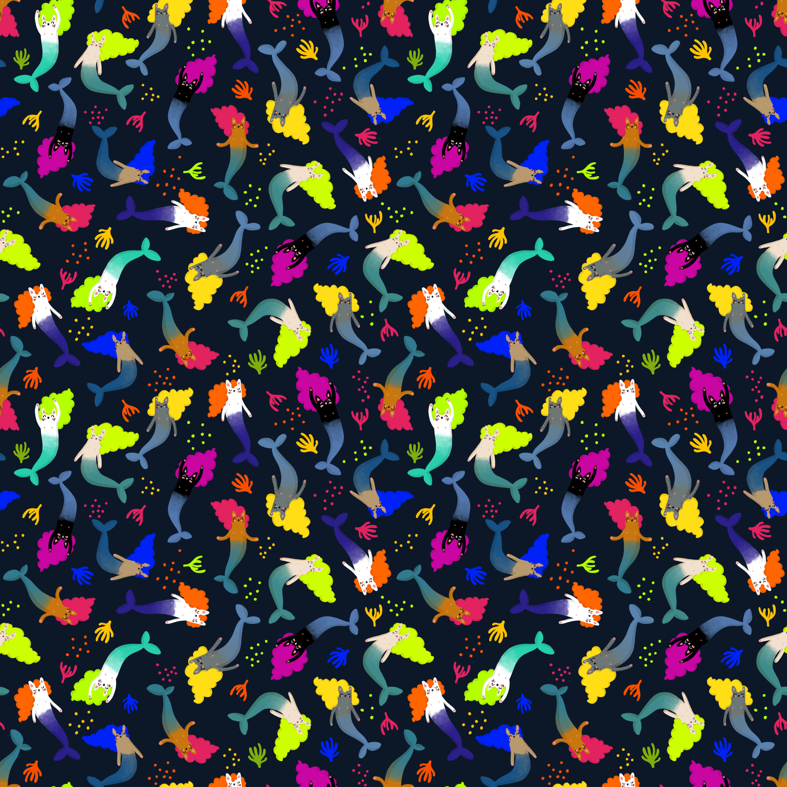 Braguitas Mermaid Cats