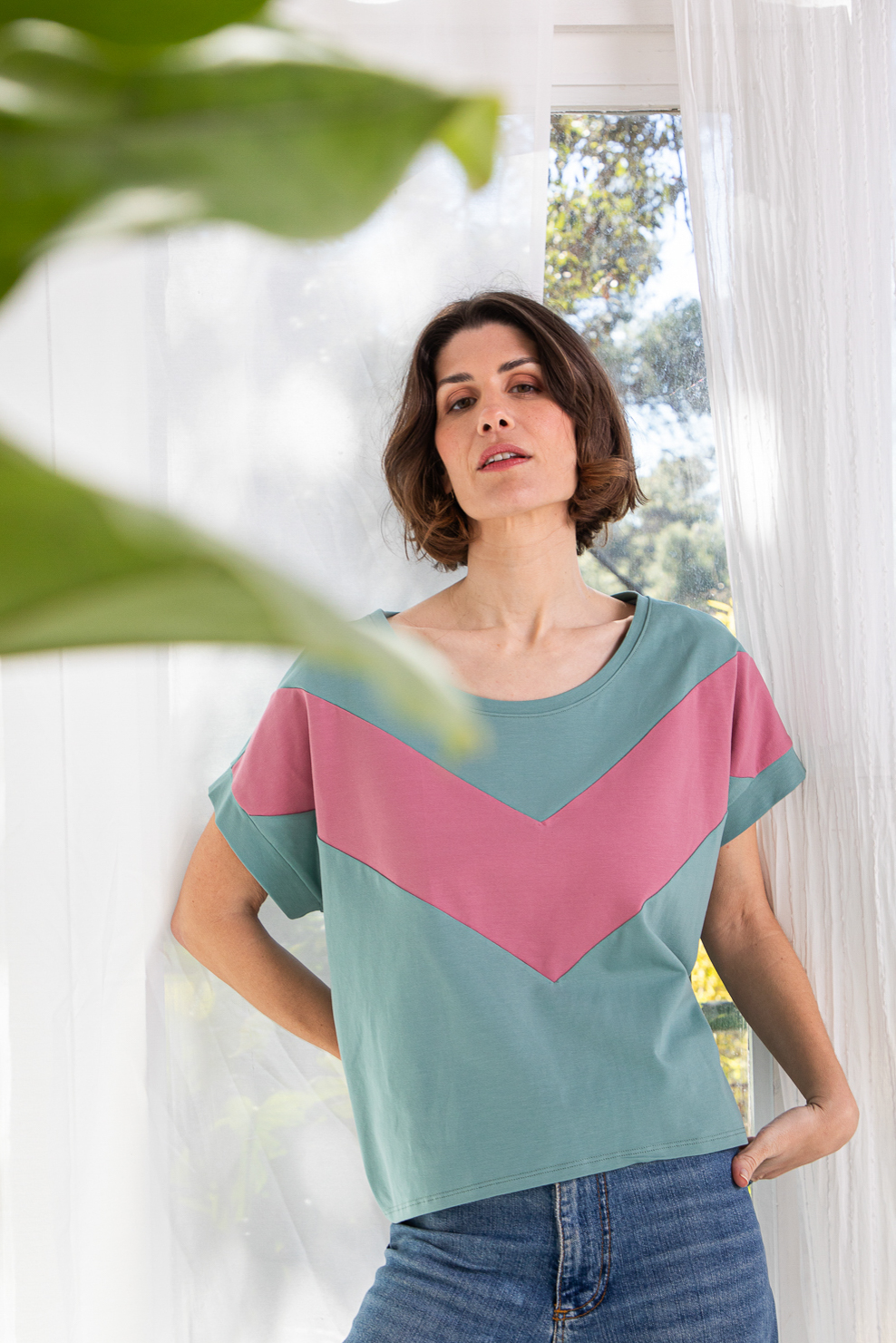 Top Tangram Rosa