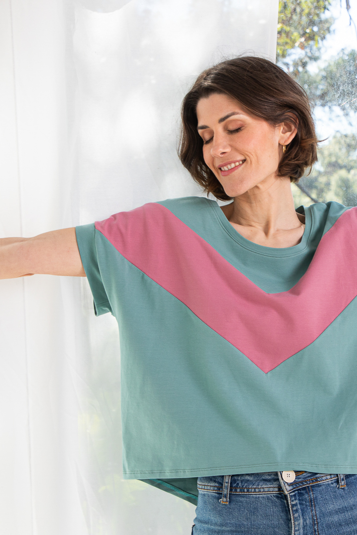 Top Tangram Rosa