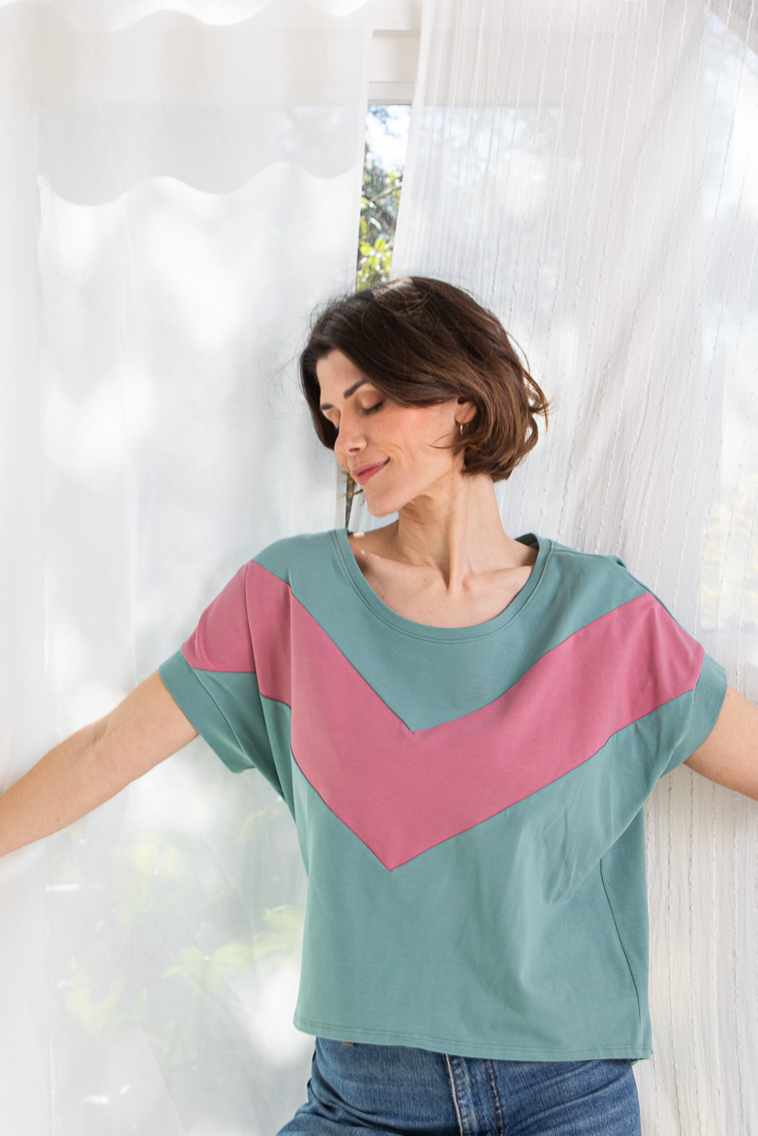 Top Tangram Rosa