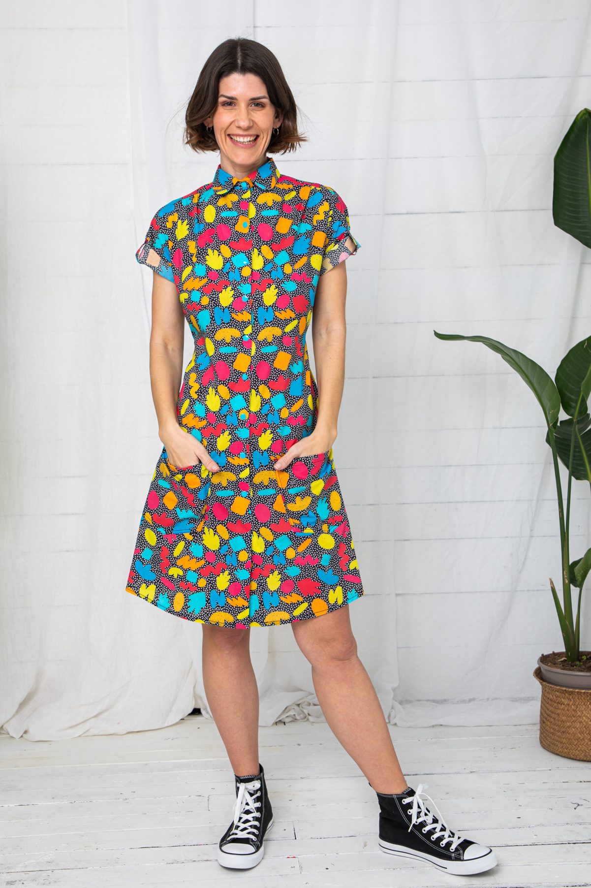 Vestido Camisero Fluor Shapes