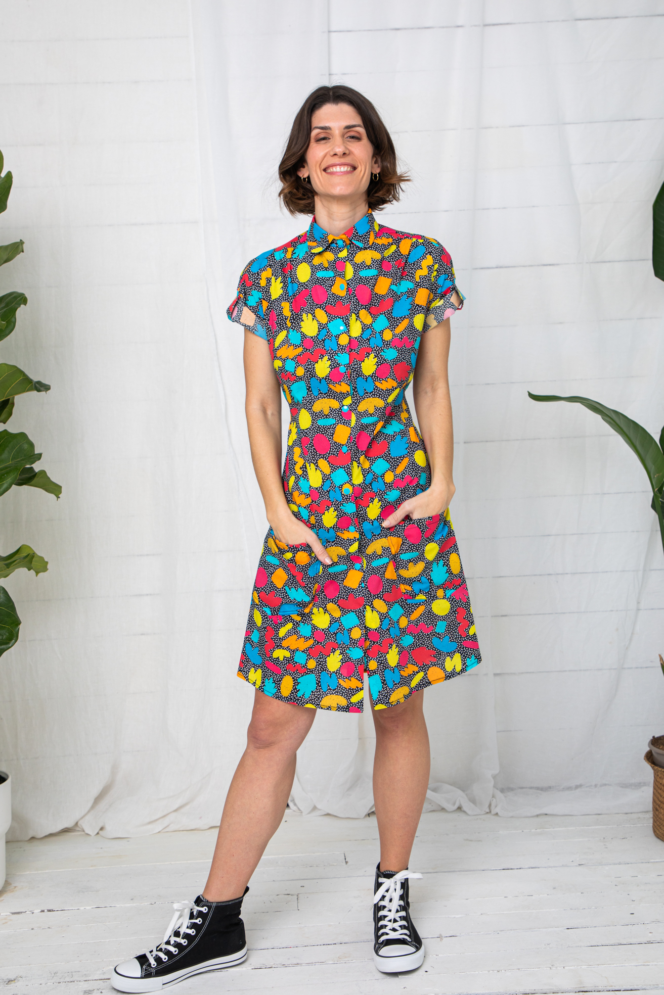Vestido Camisero Fluor Shapes