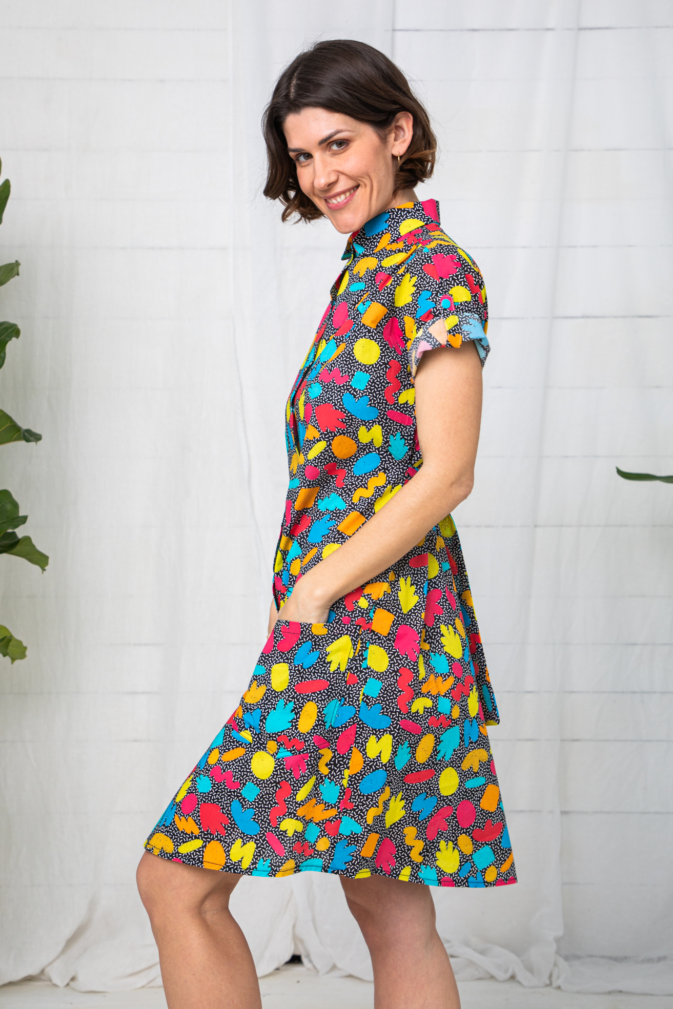 Vestido Camisero Fluor Shapes