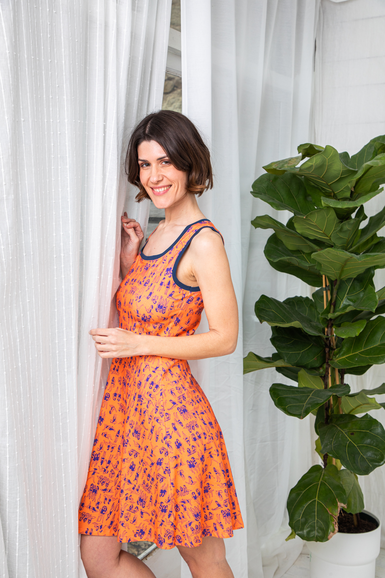 Vestido Punto Vintage Swimmers