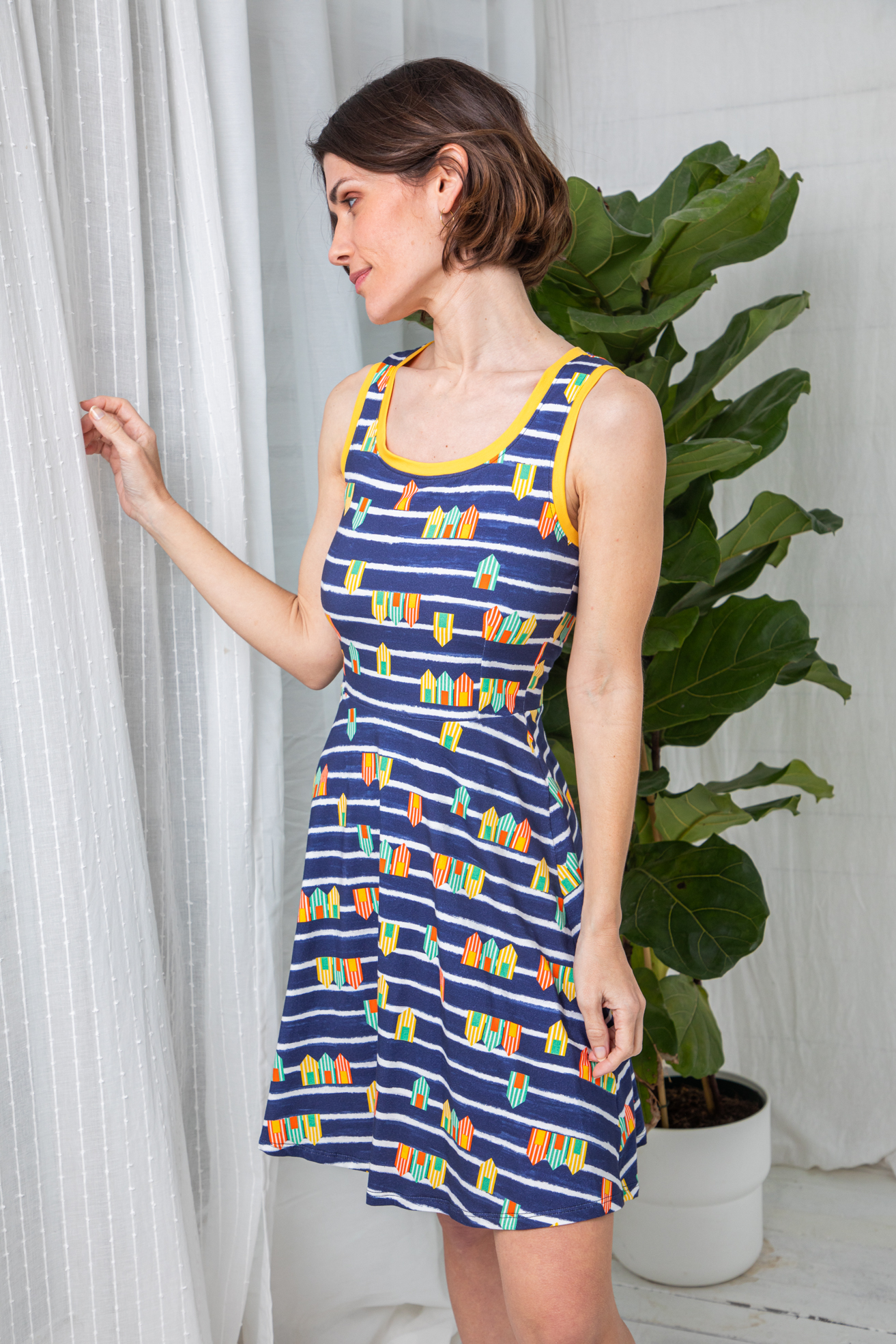 Vestido Punto Beach Huts