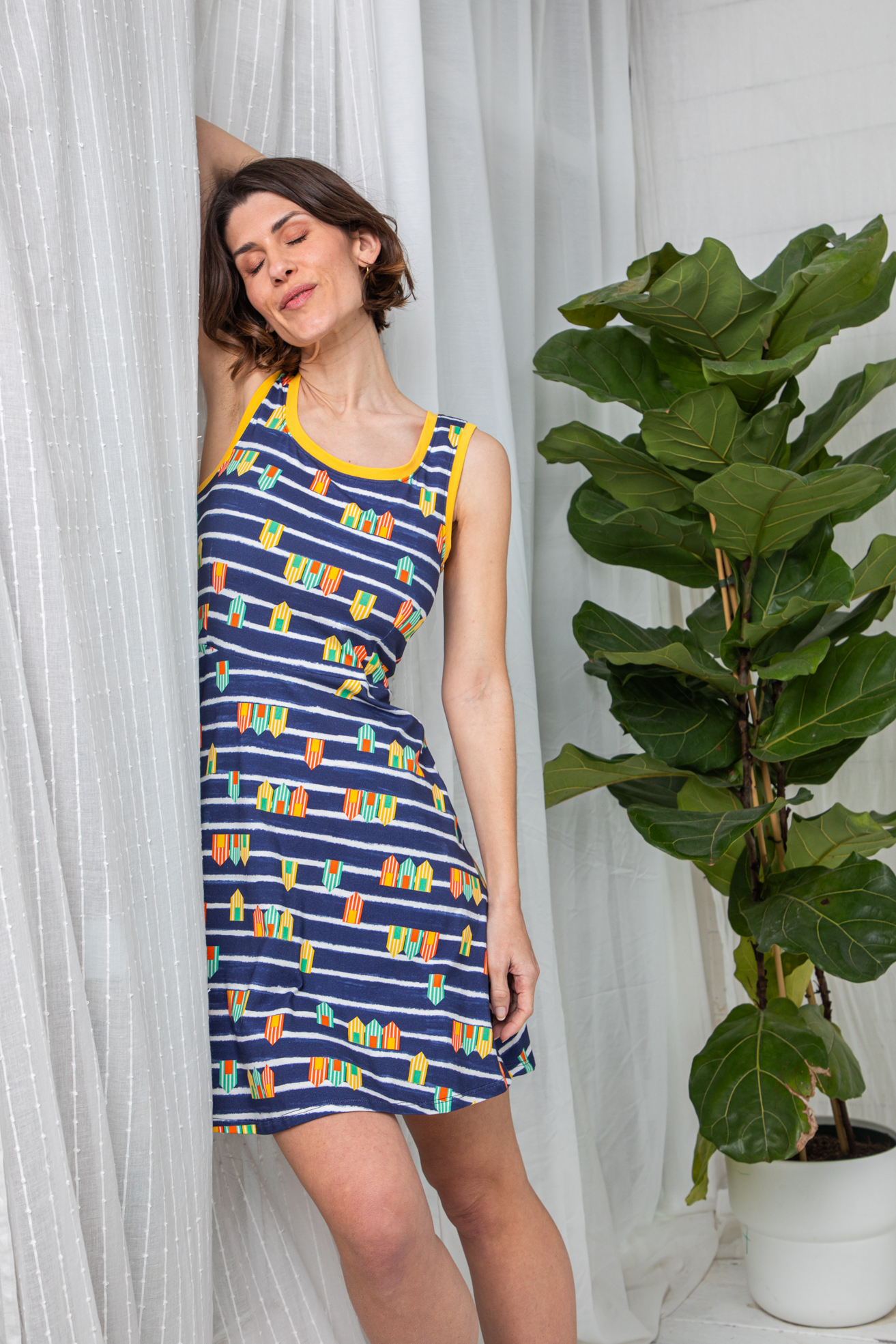 Vestido Punto Beach Huts