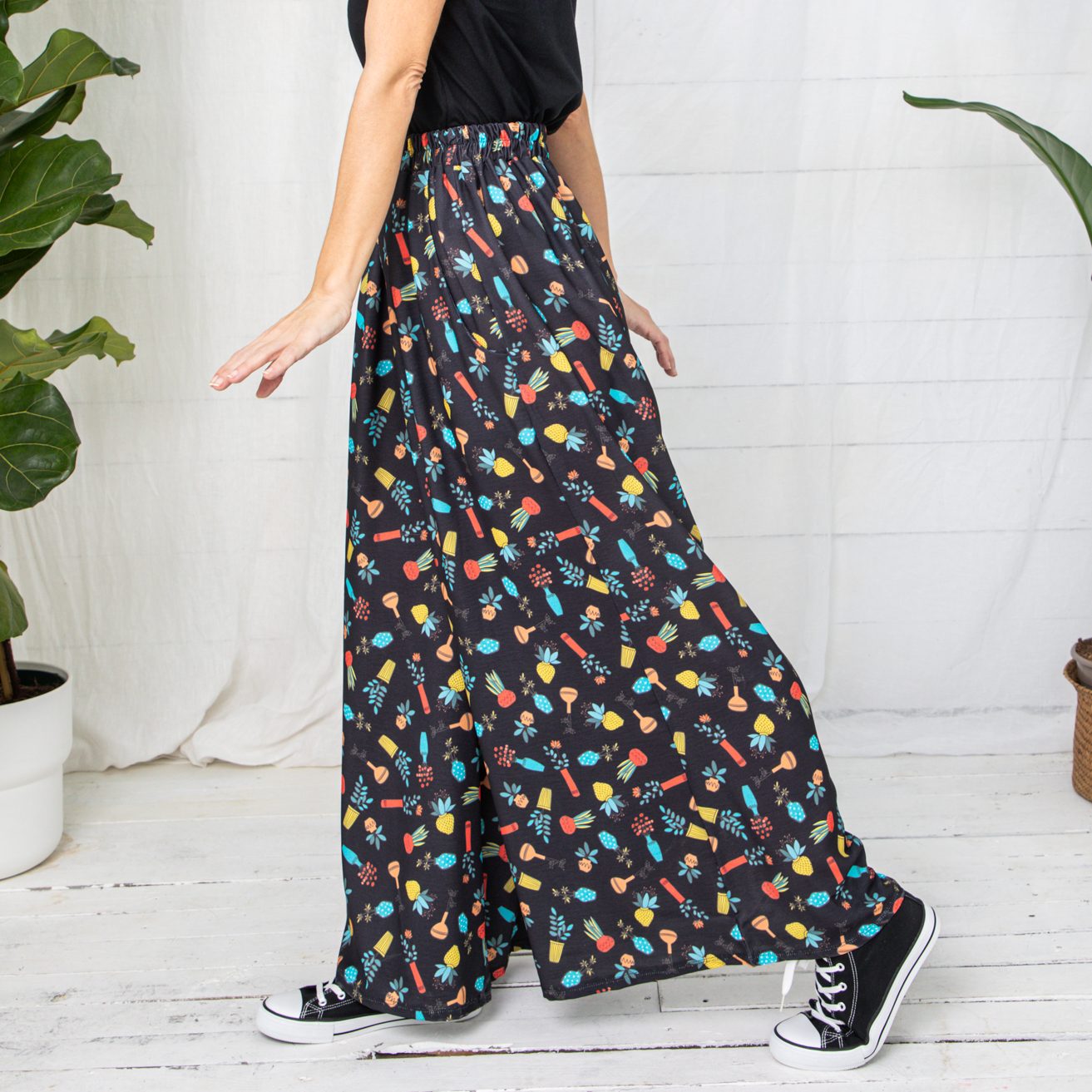 Pantalon Palazzo Flower Vases