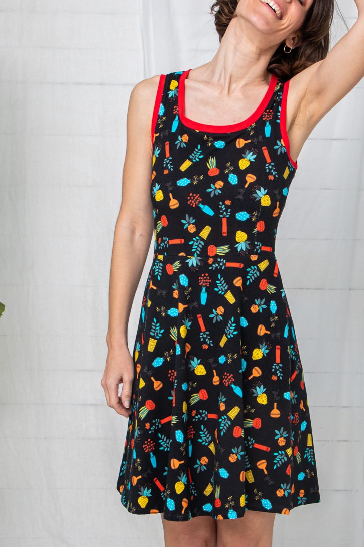 Vestido Punto Flower Vases
