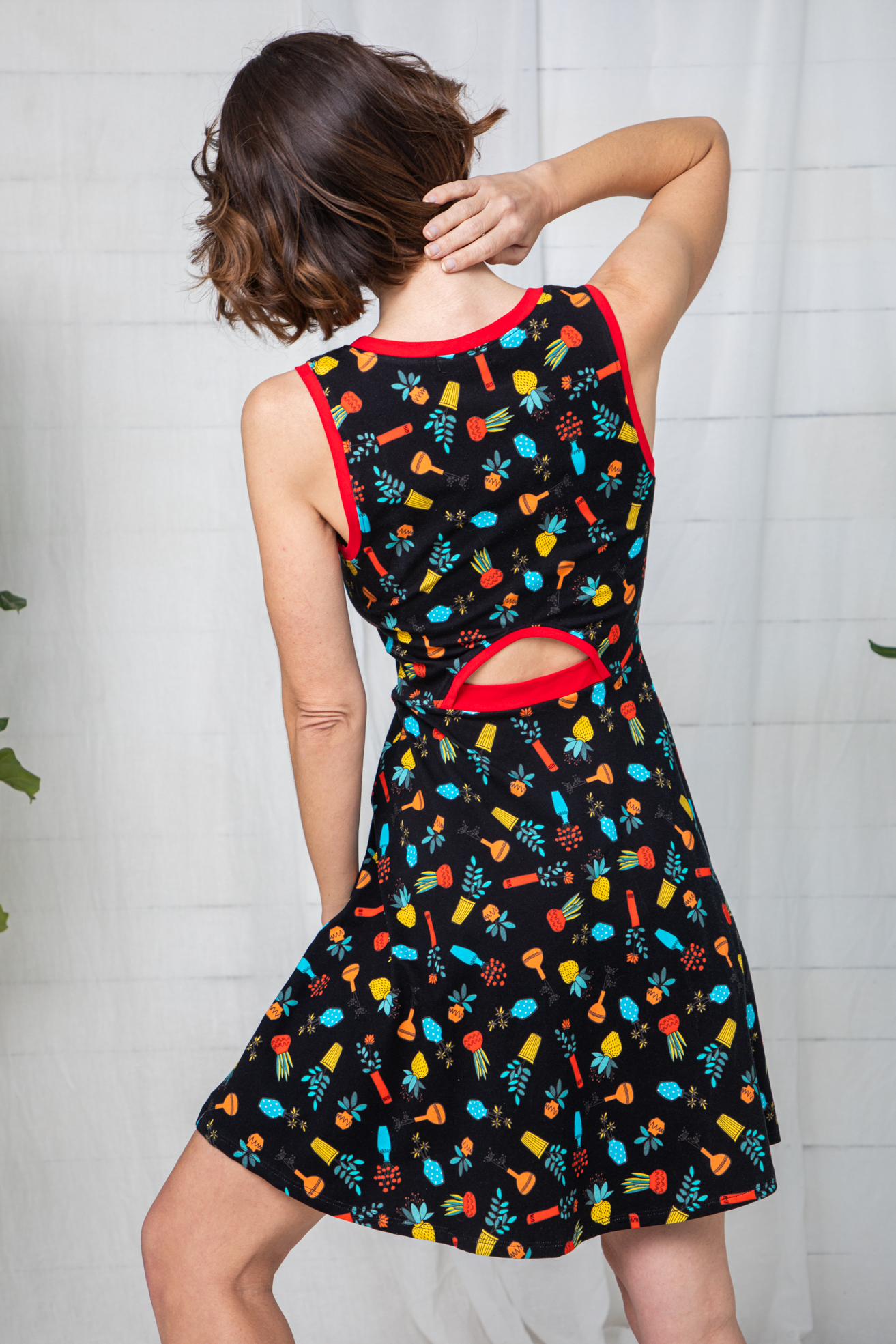 Vestido Punto Flower Vases