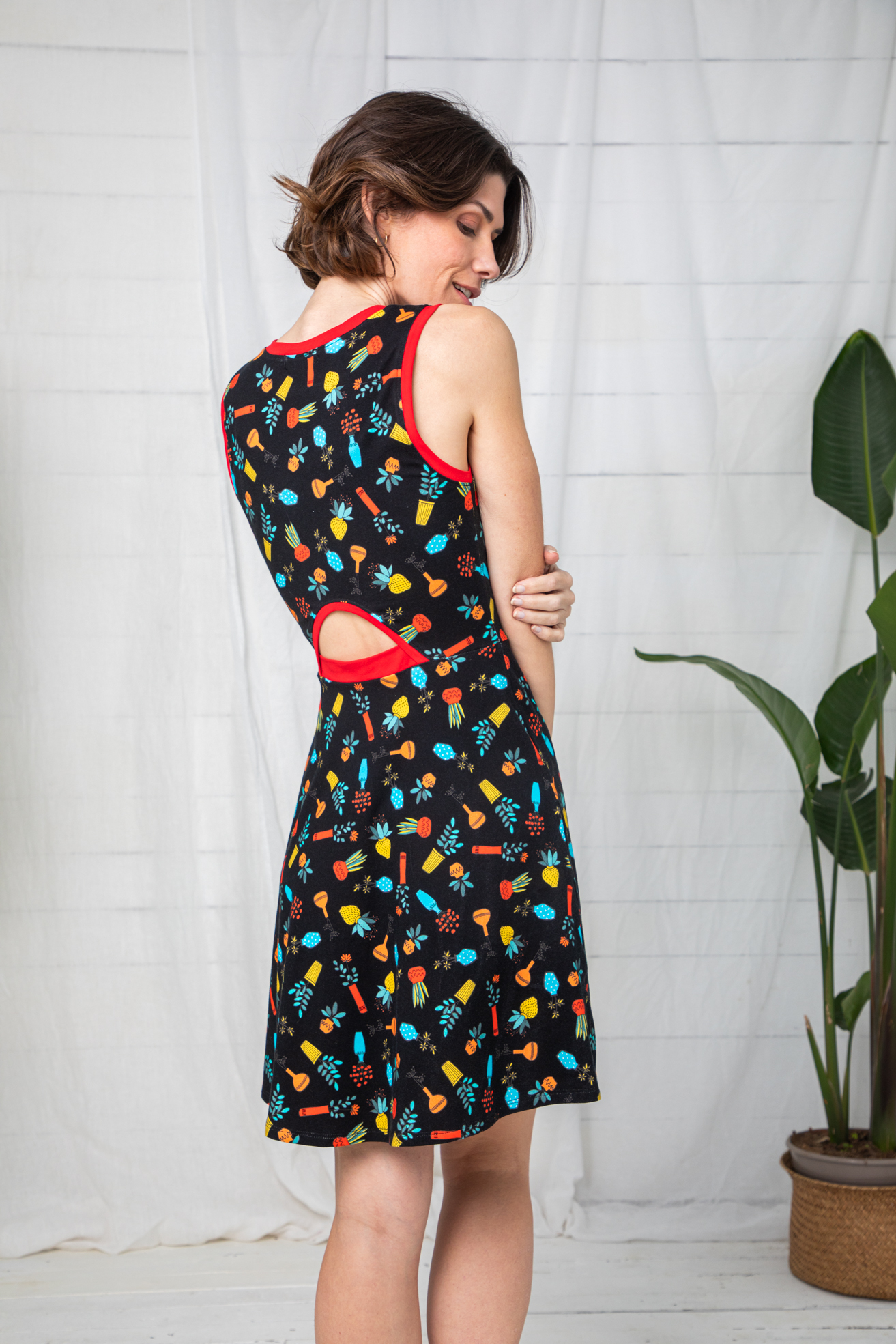 Vestido Punto Flower Vases