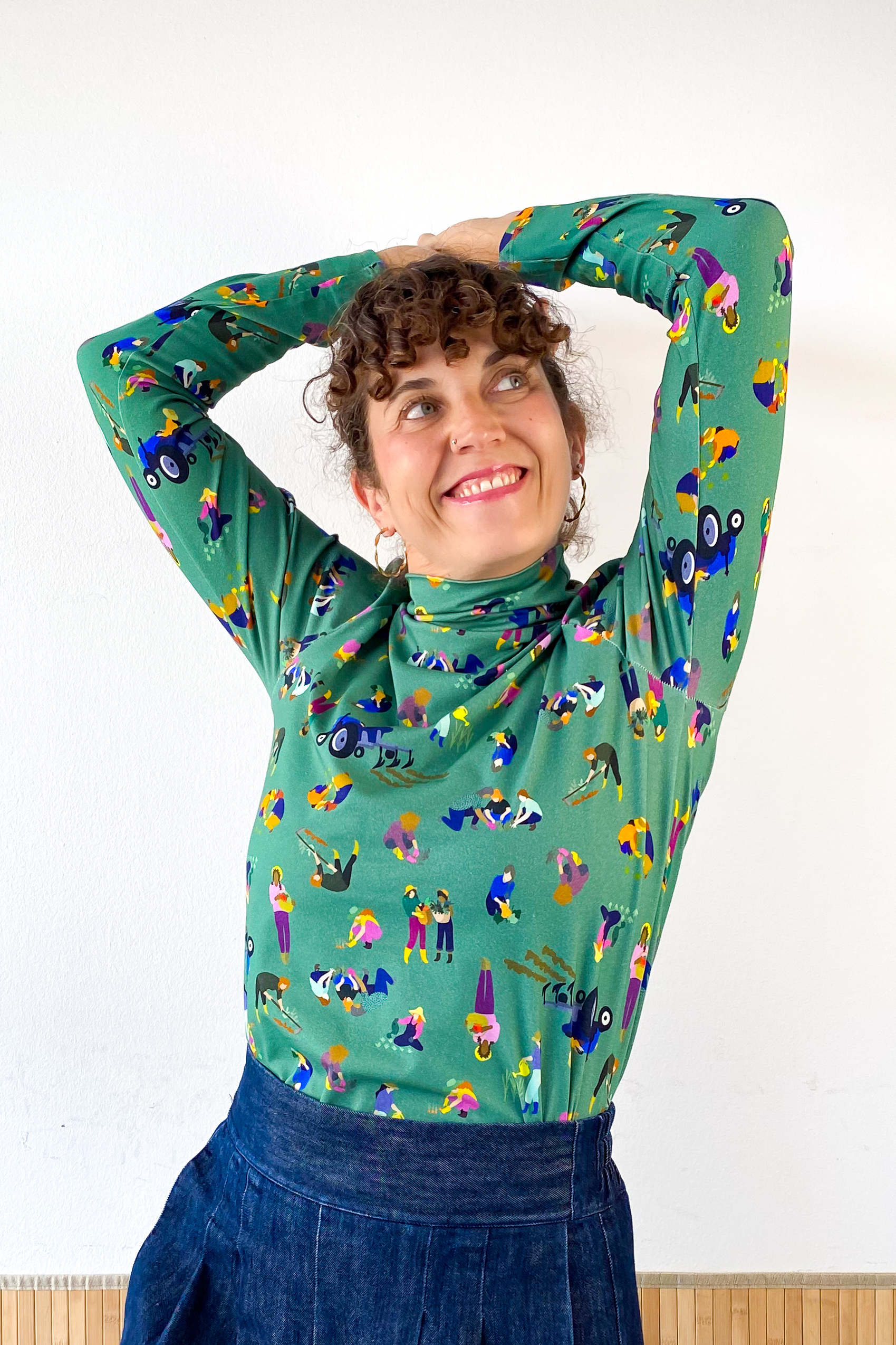 Top Cuello Alto Green Life