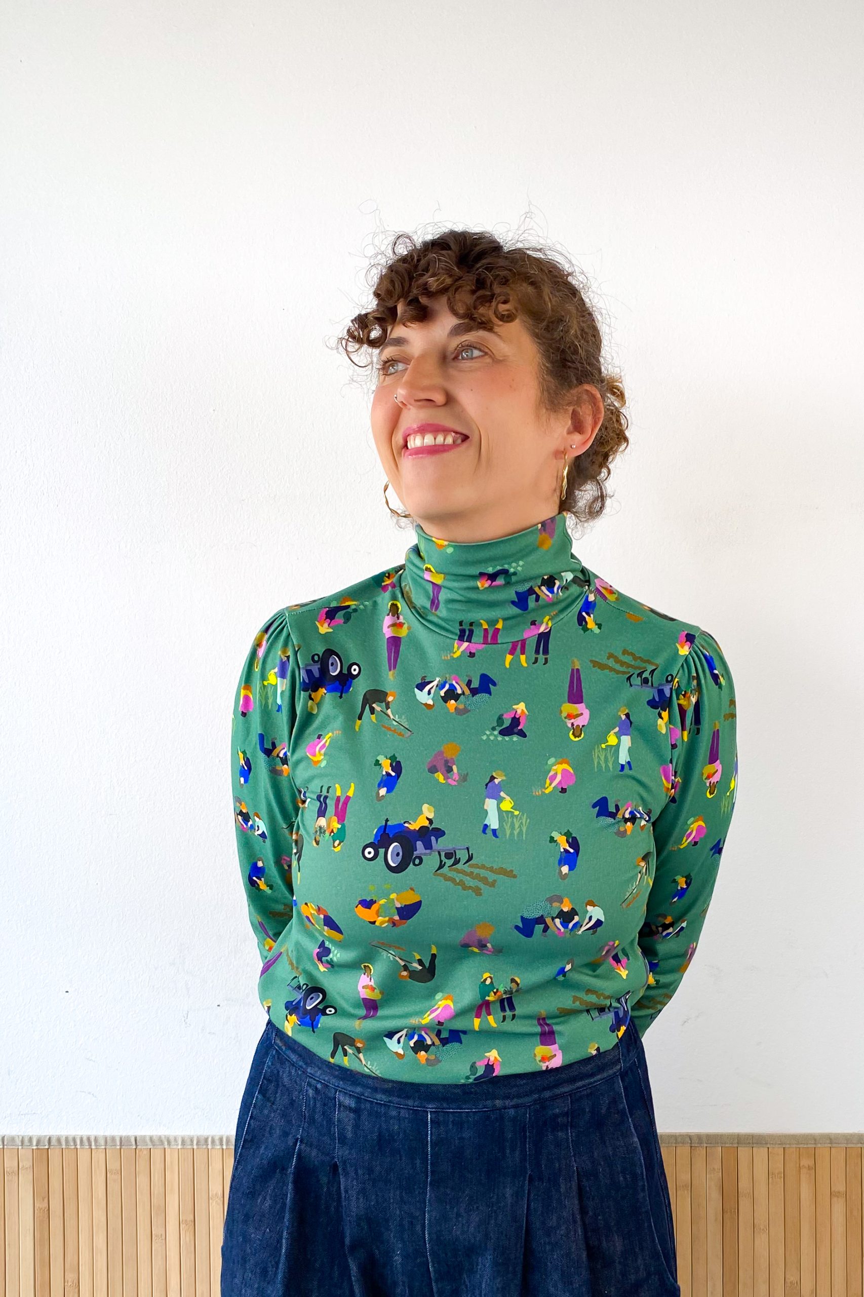 Top Cuello Alto Green Life