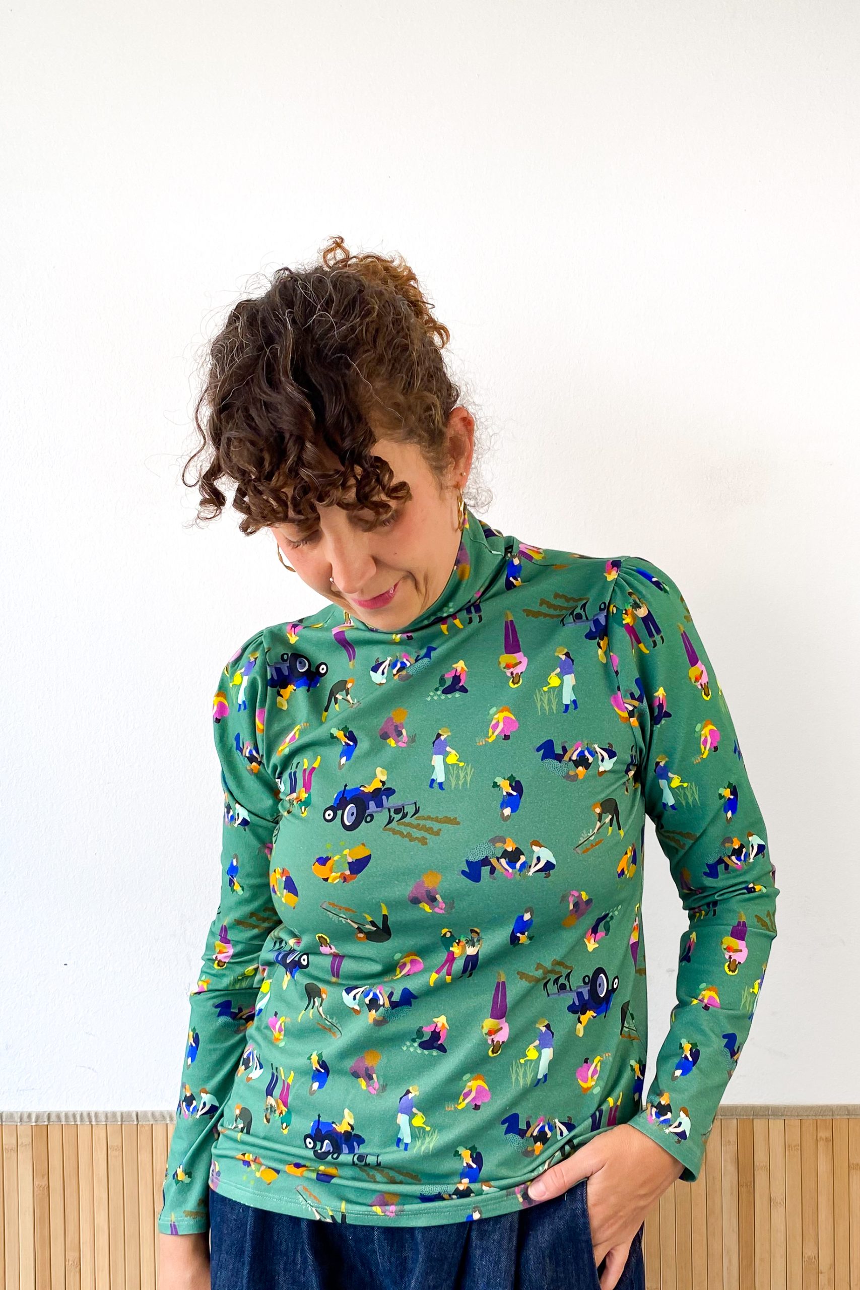 Top Cuello Alto Green Life