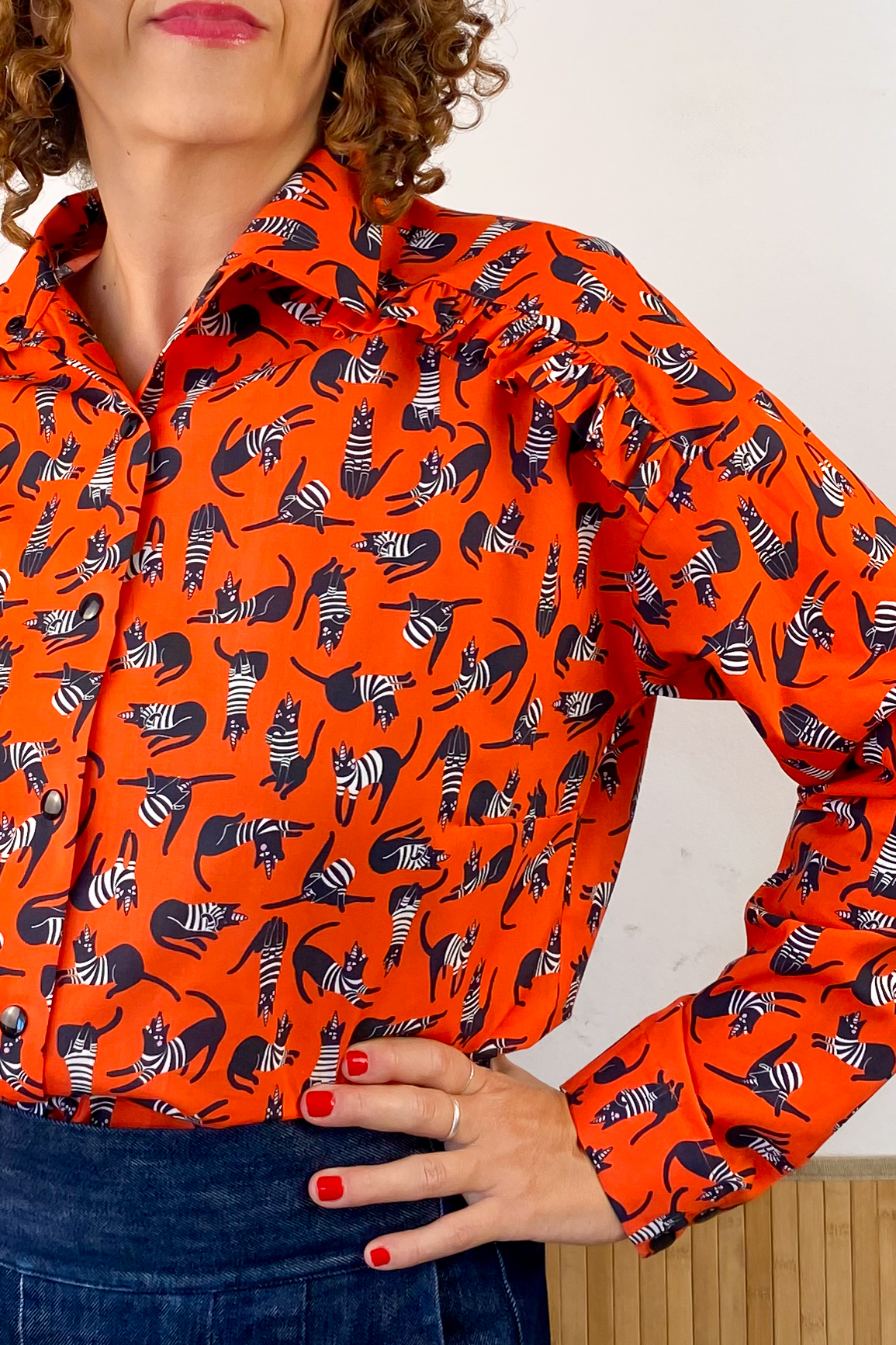 Camisa Volantes Caticorns
