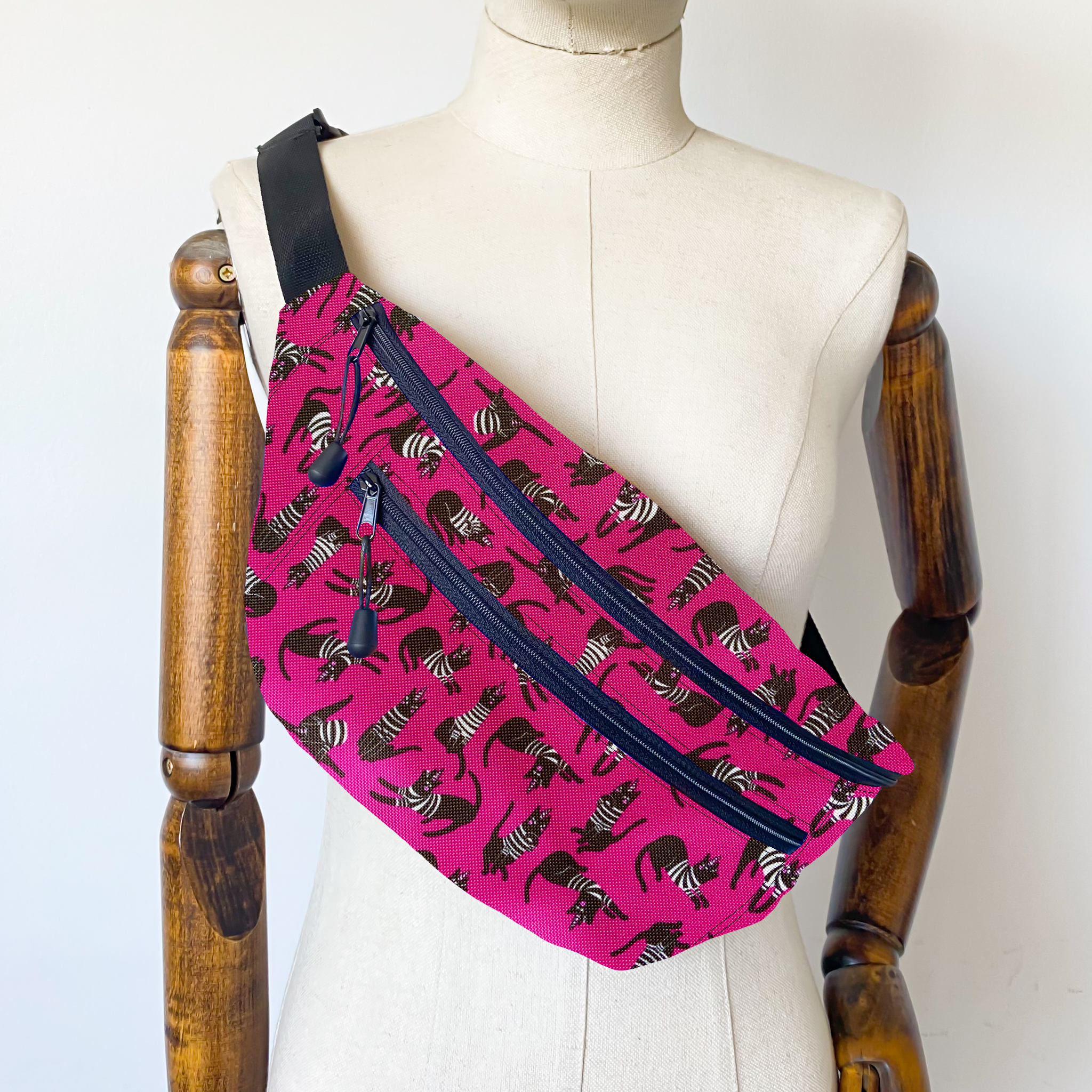 Riñonera Caticorns Fucsia