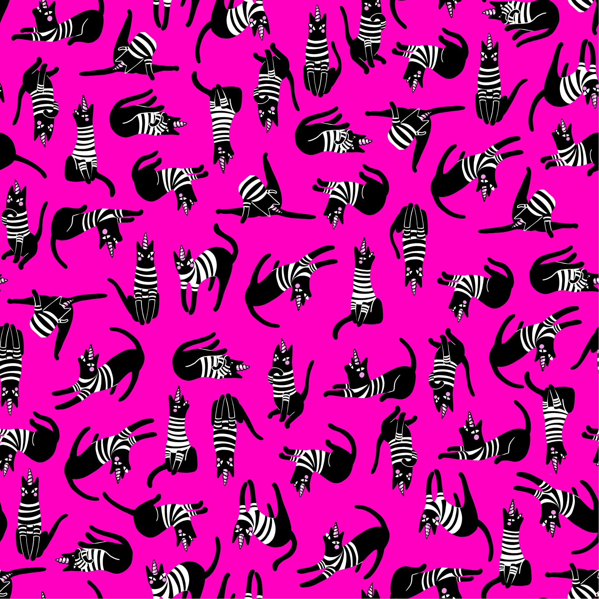 Riñonera Caticorns Fucsia