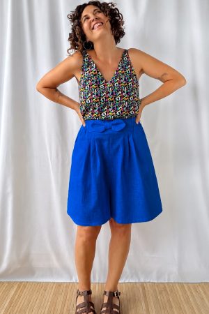 Short Lino Azul Klein