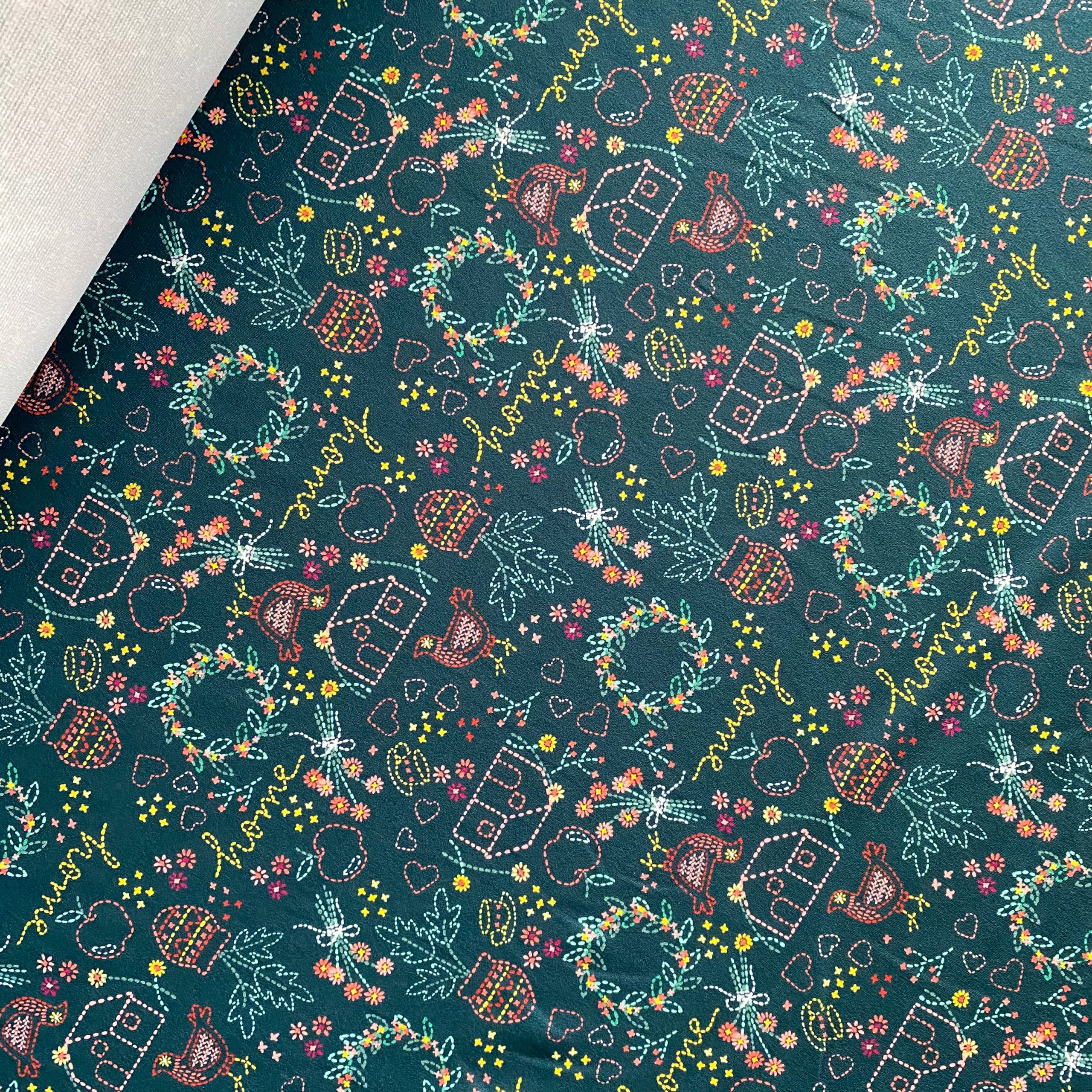 Tela Punto Roma Stitches