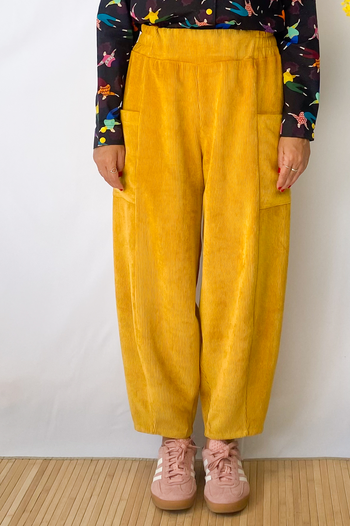 Pantalón Balón Pana Mostaza