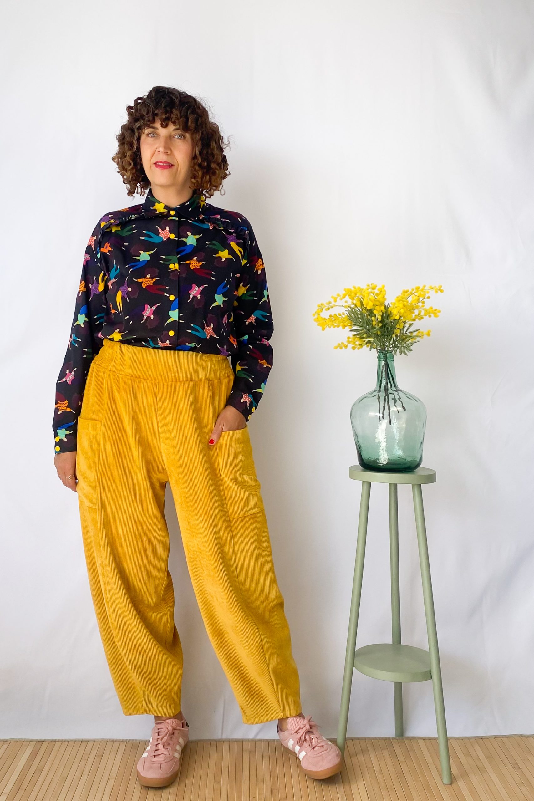 Pantalón Balón Pana Mostaza