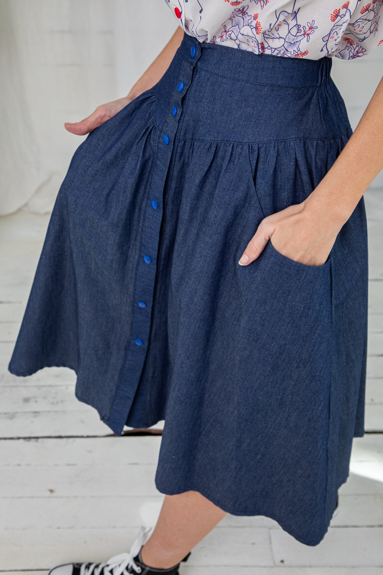 Falda Raw Denim