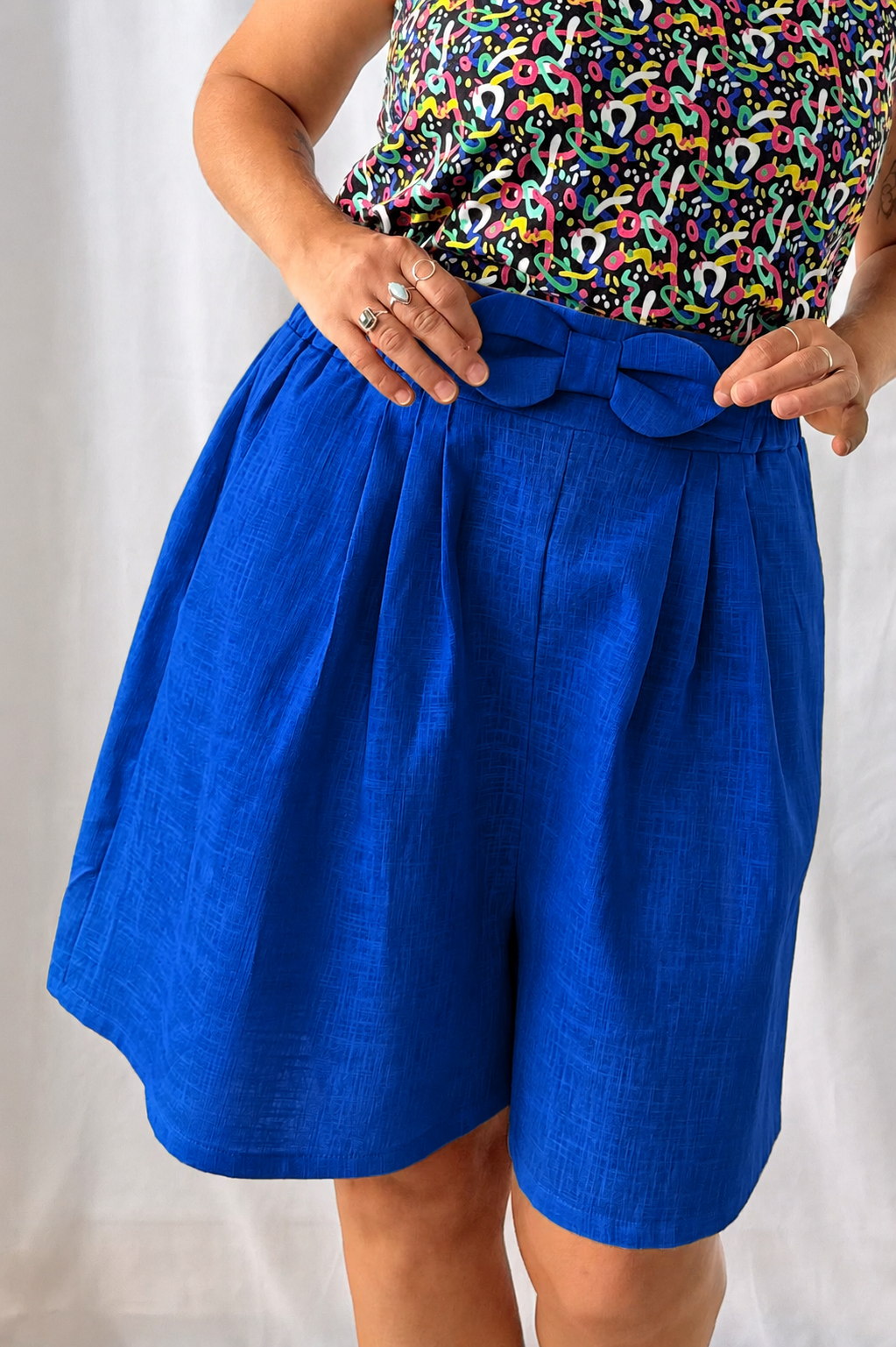 Short Lino Azul Klein