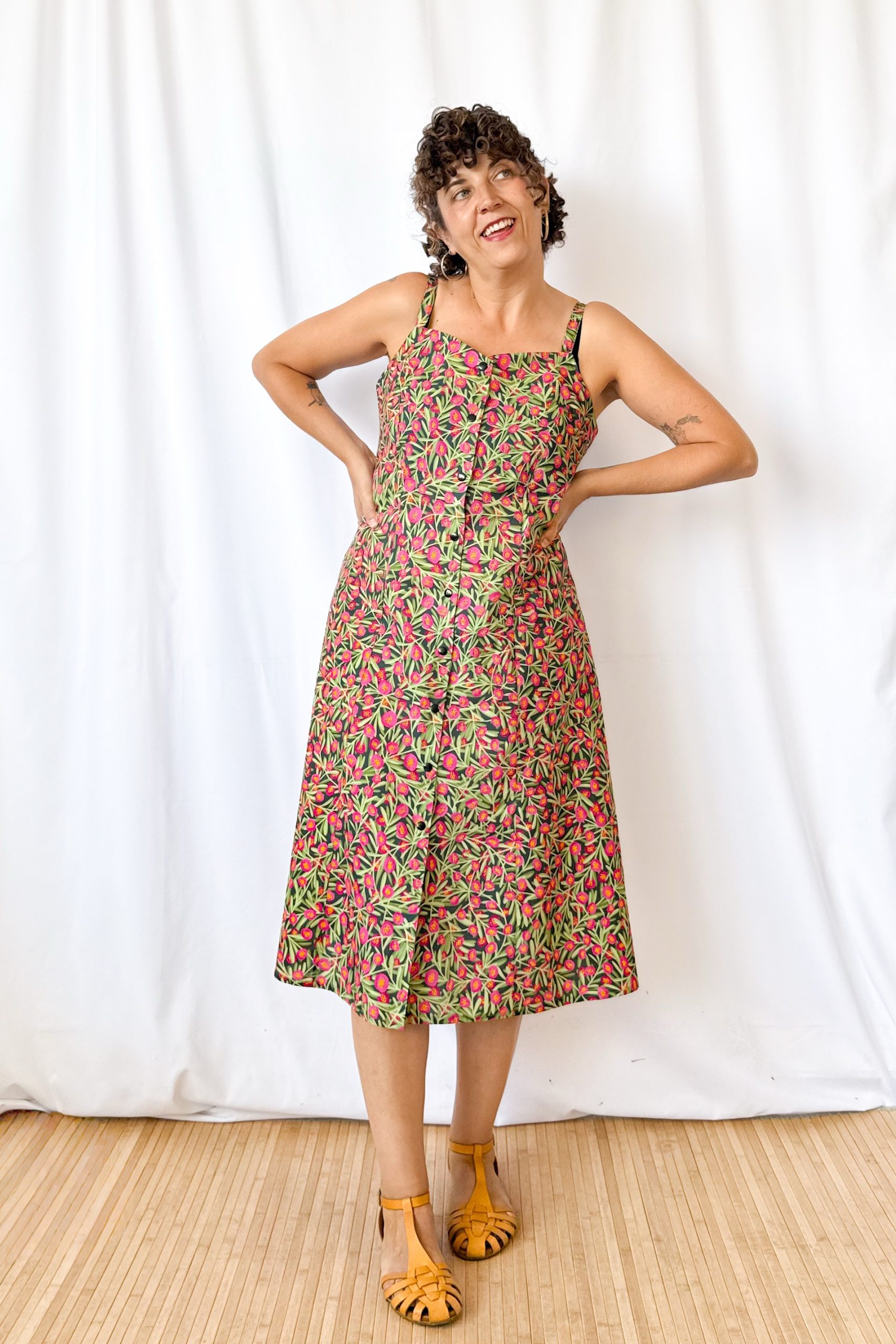 Vestido Evasé Flores