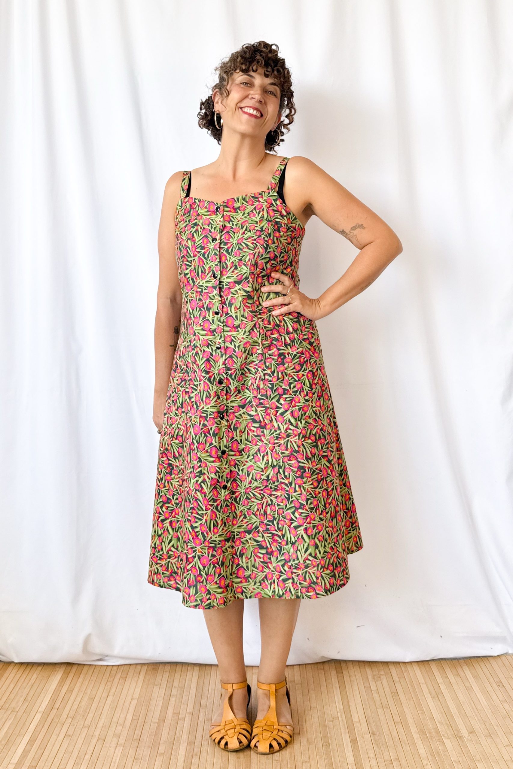 Vestido Evasé Flores